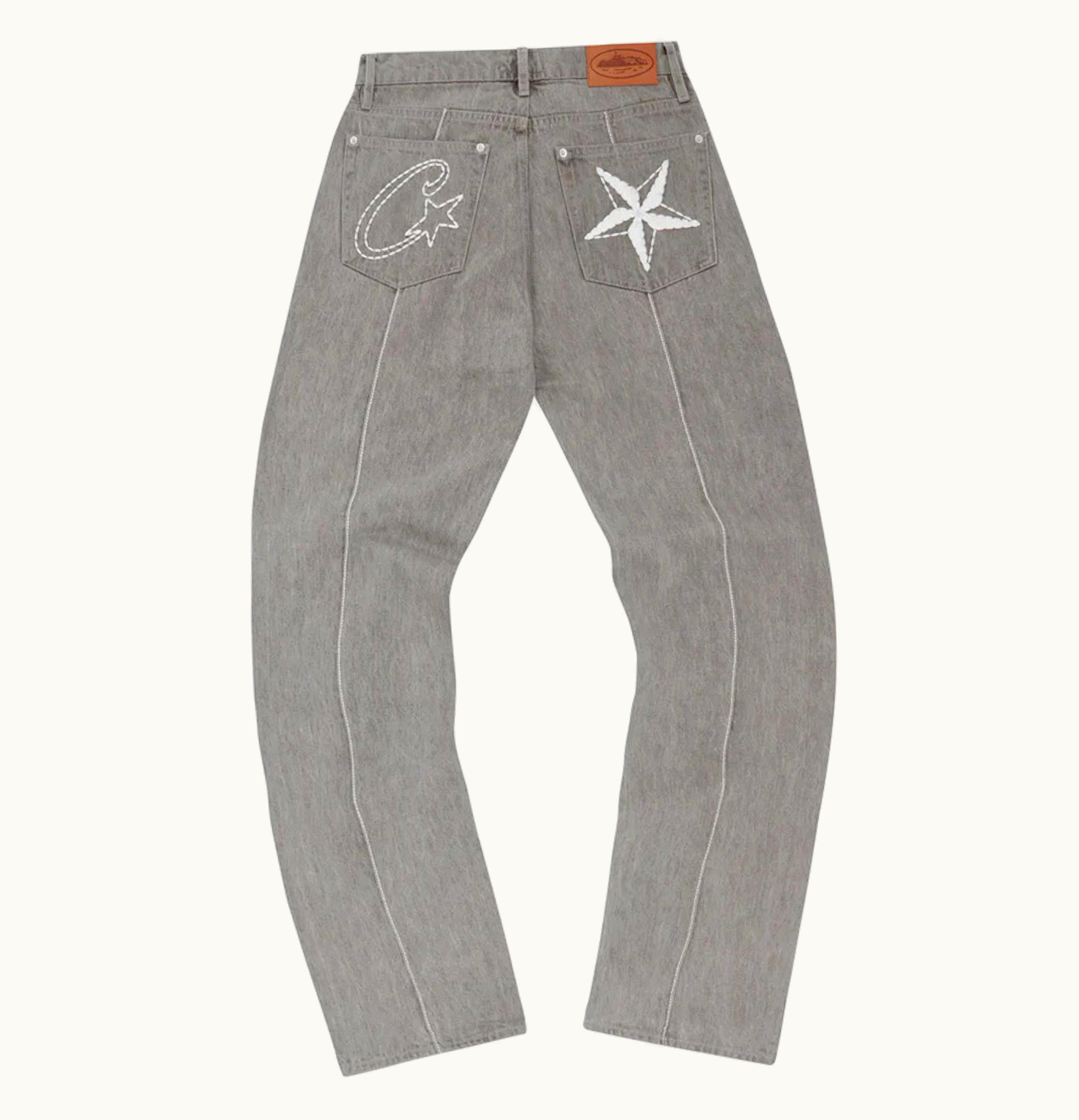 Corteiz Corteiz C Star Denim Jeans Grey