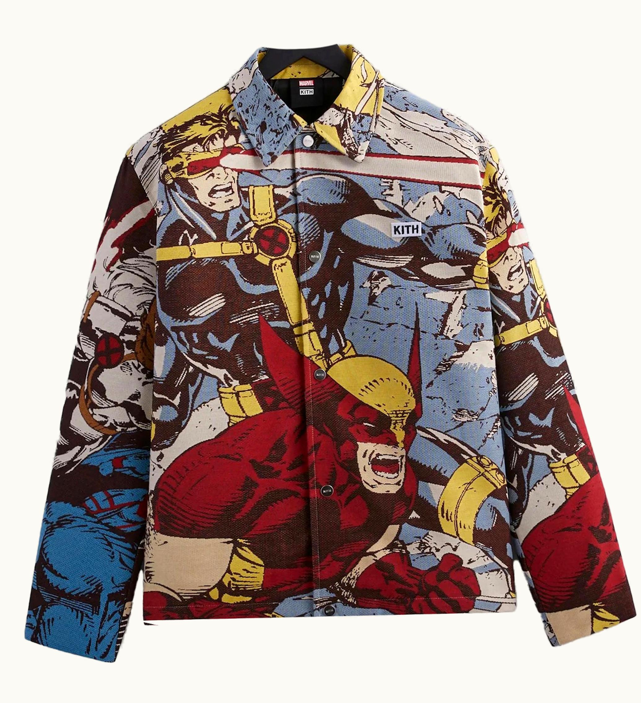Kith Kith X Marvel X Men Tapestry Coaches Jacket Black Ph