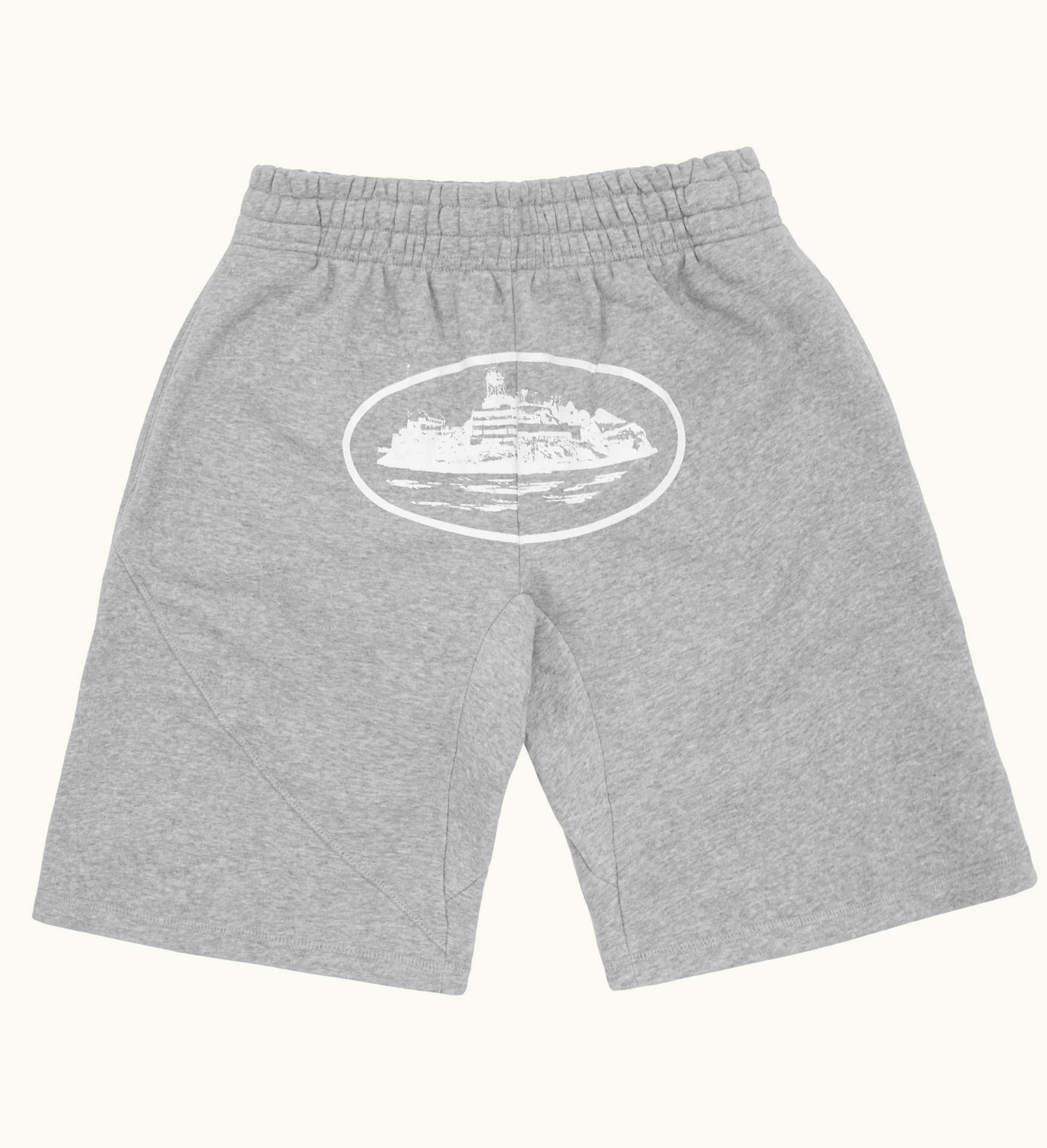 Corteiz Corteiz OG Alcatraz Shorts Heather Grey