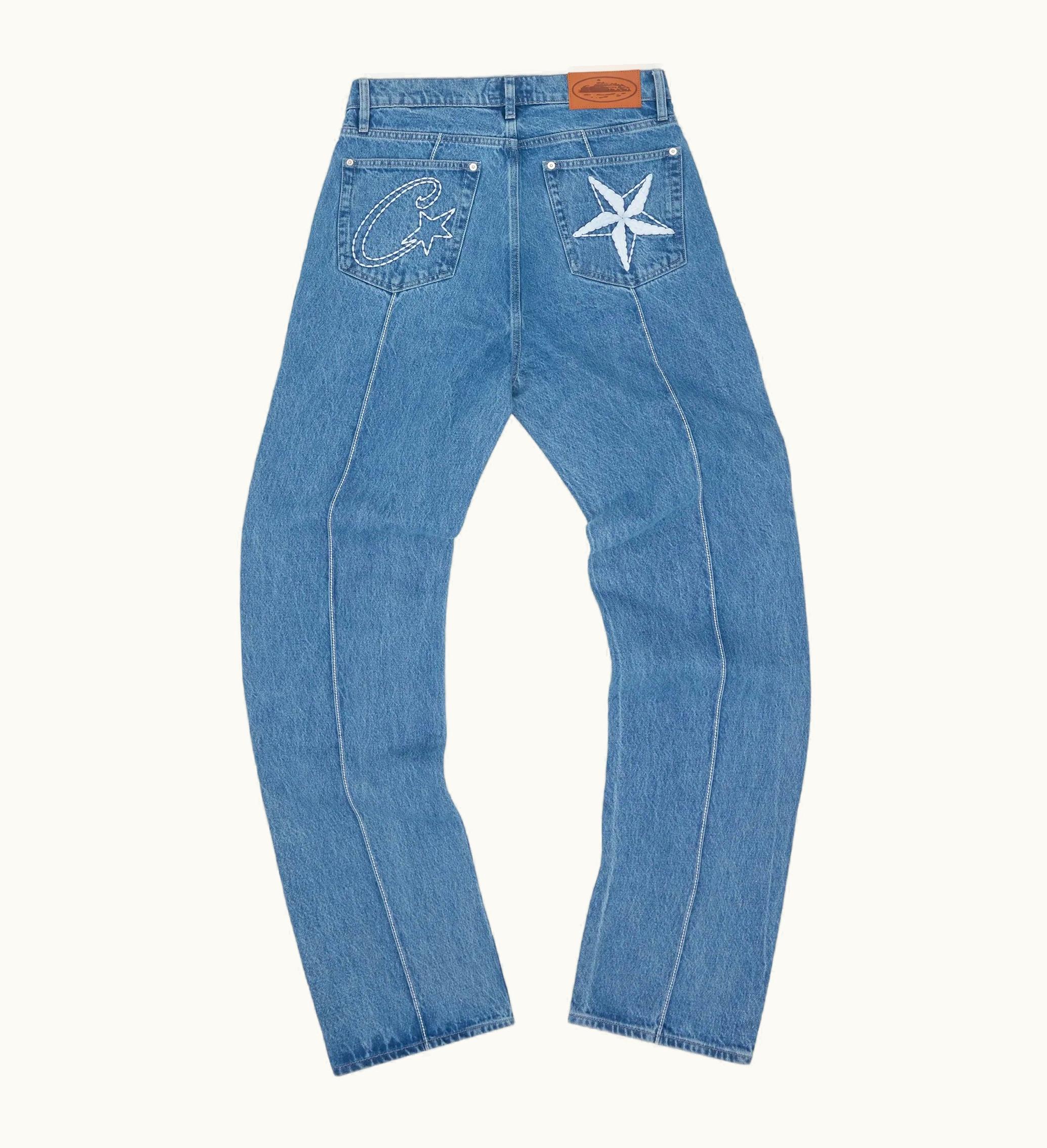 Corteiz Corteiz C Star Denim Jeans Blue