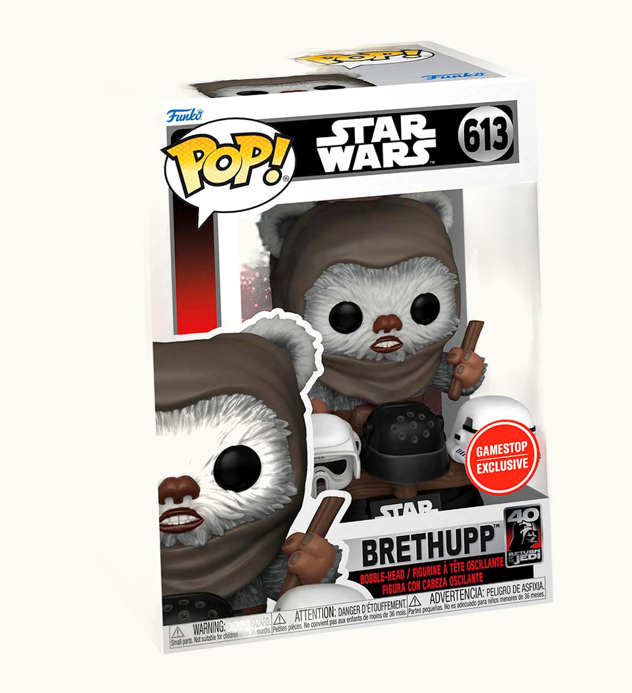 Funko Funko Pop Star Wars Rotj 40th Anniversary Brethupp Gamestop Exclusive Figure 613