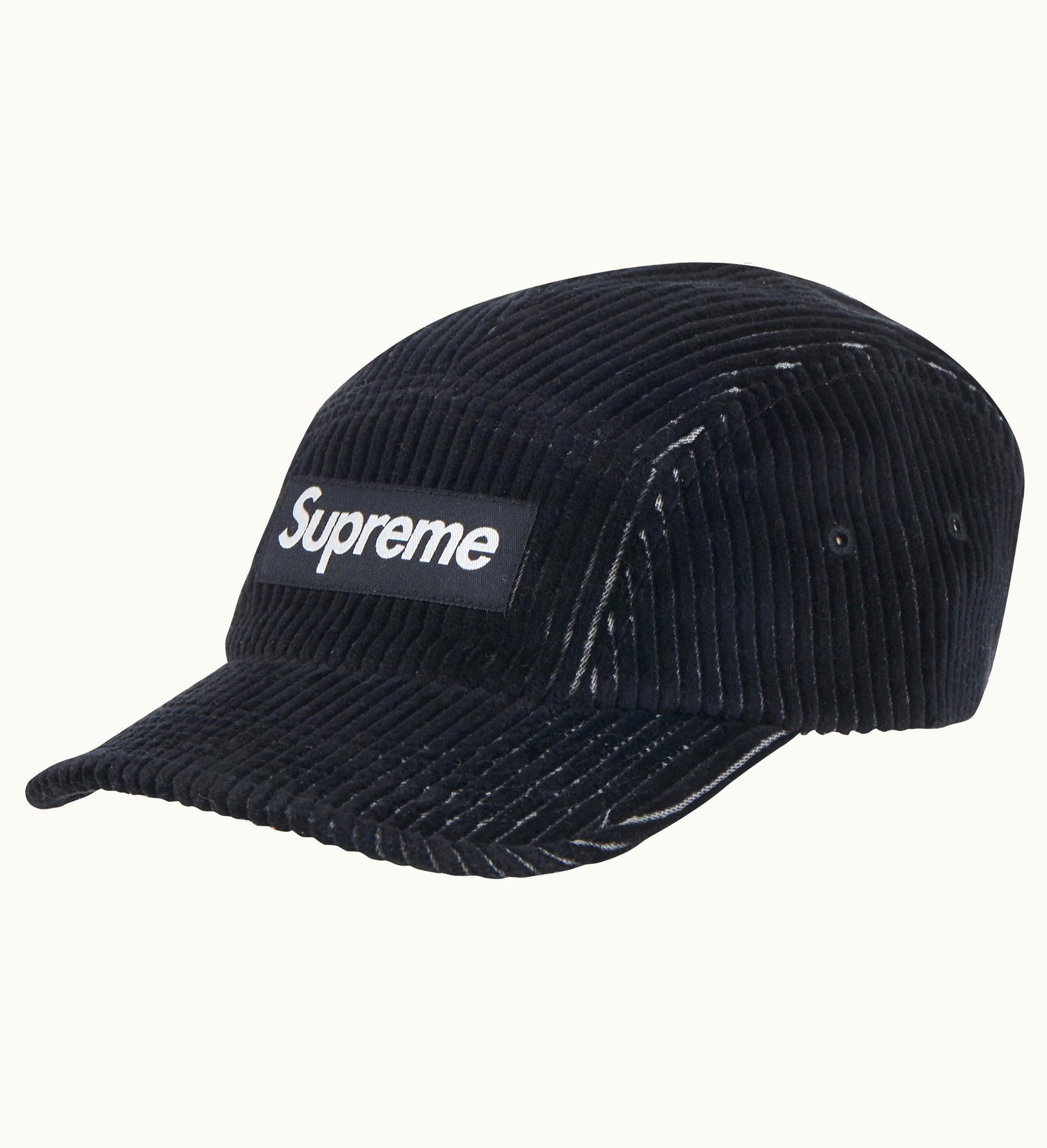 Supreme Supreme 2 Tone Corduroy Camp Cap Black