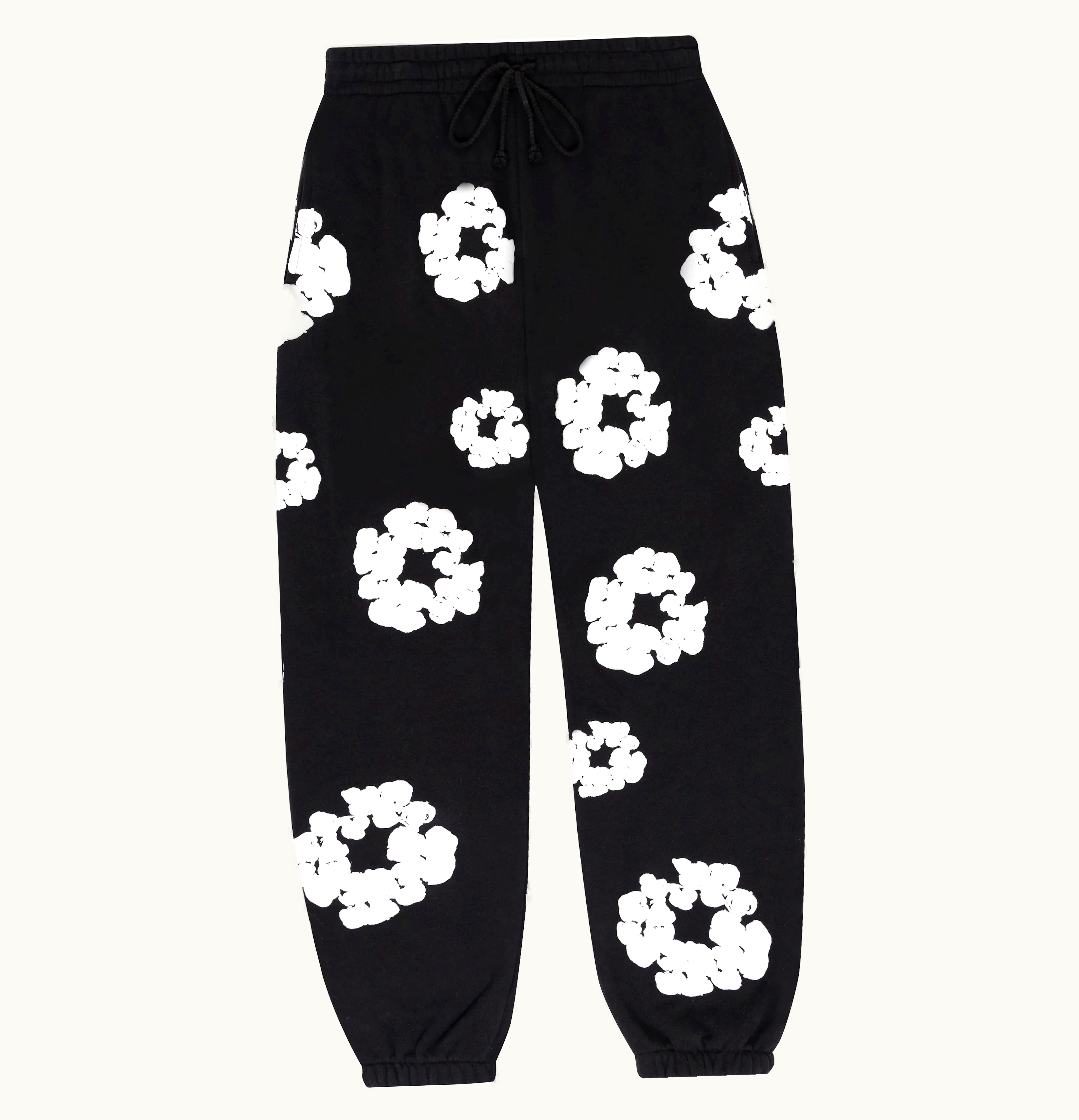 Denim Tears Denim Tears The Cotton Wreath Sweatpants Black Sweatpants Black