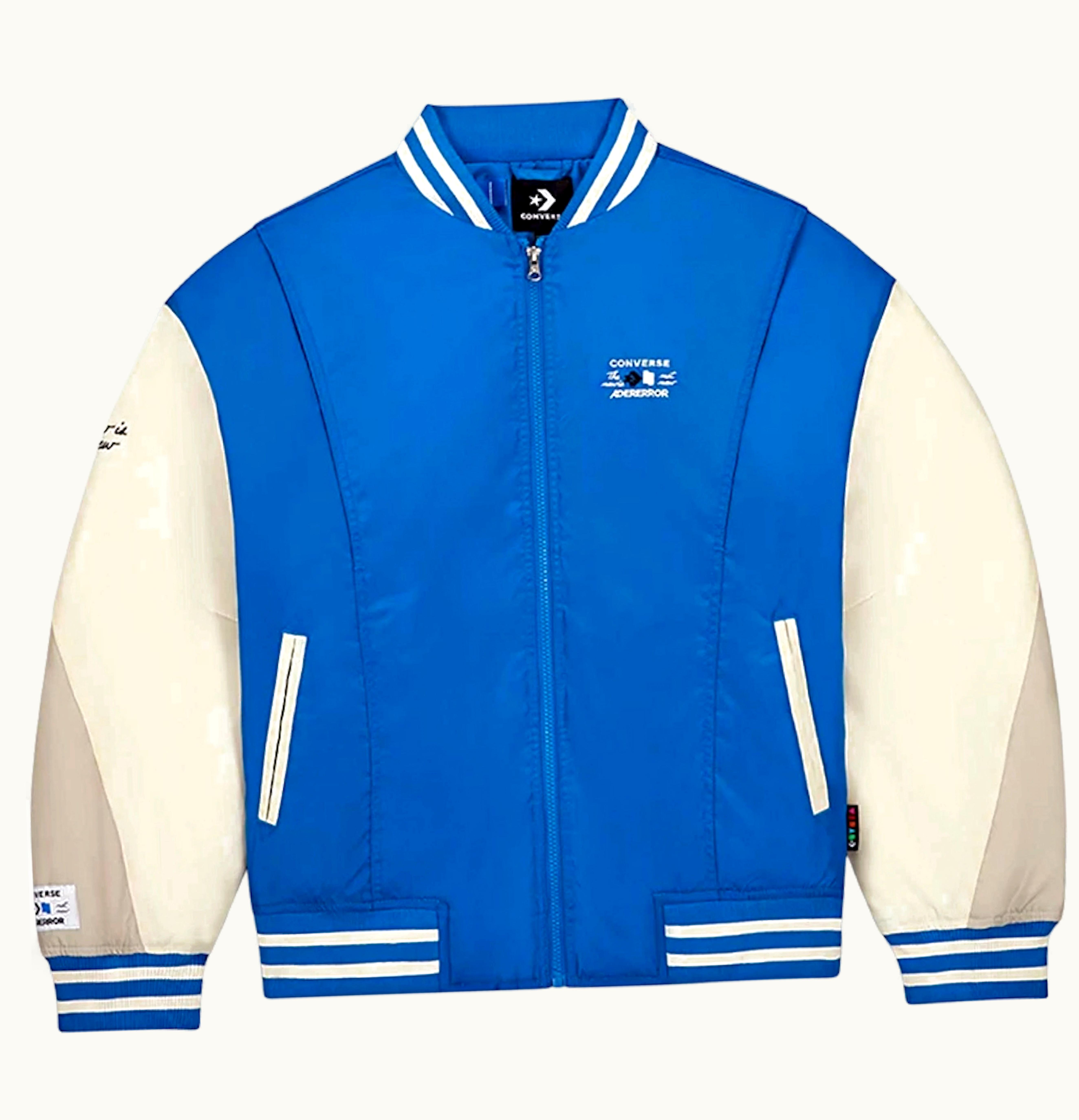 Ader Error X Converse Shapes Varsity Jacket Cobalt