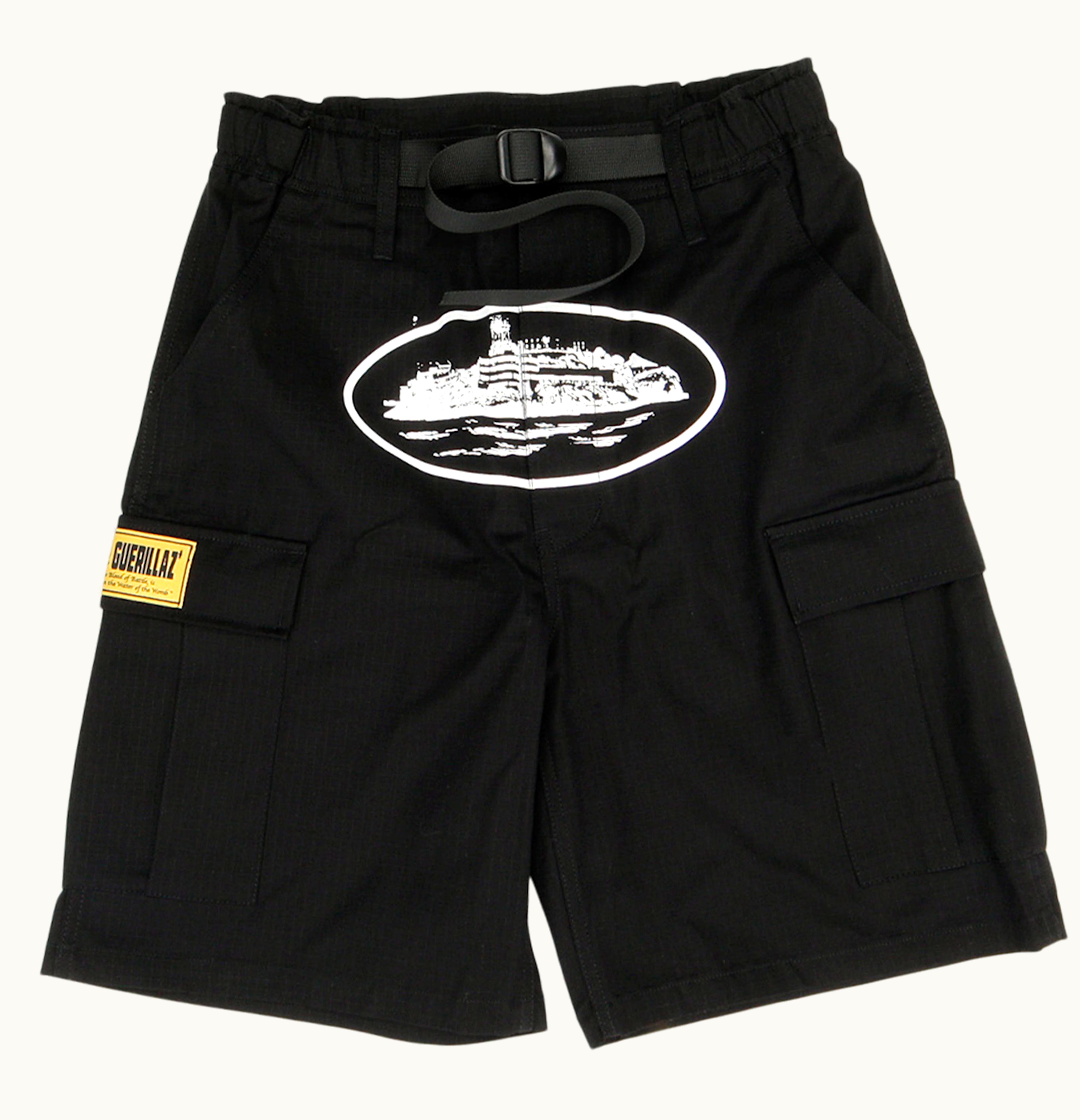 Corteiz Corteiz Guerillaz 2022 Cargo Shorts Black
