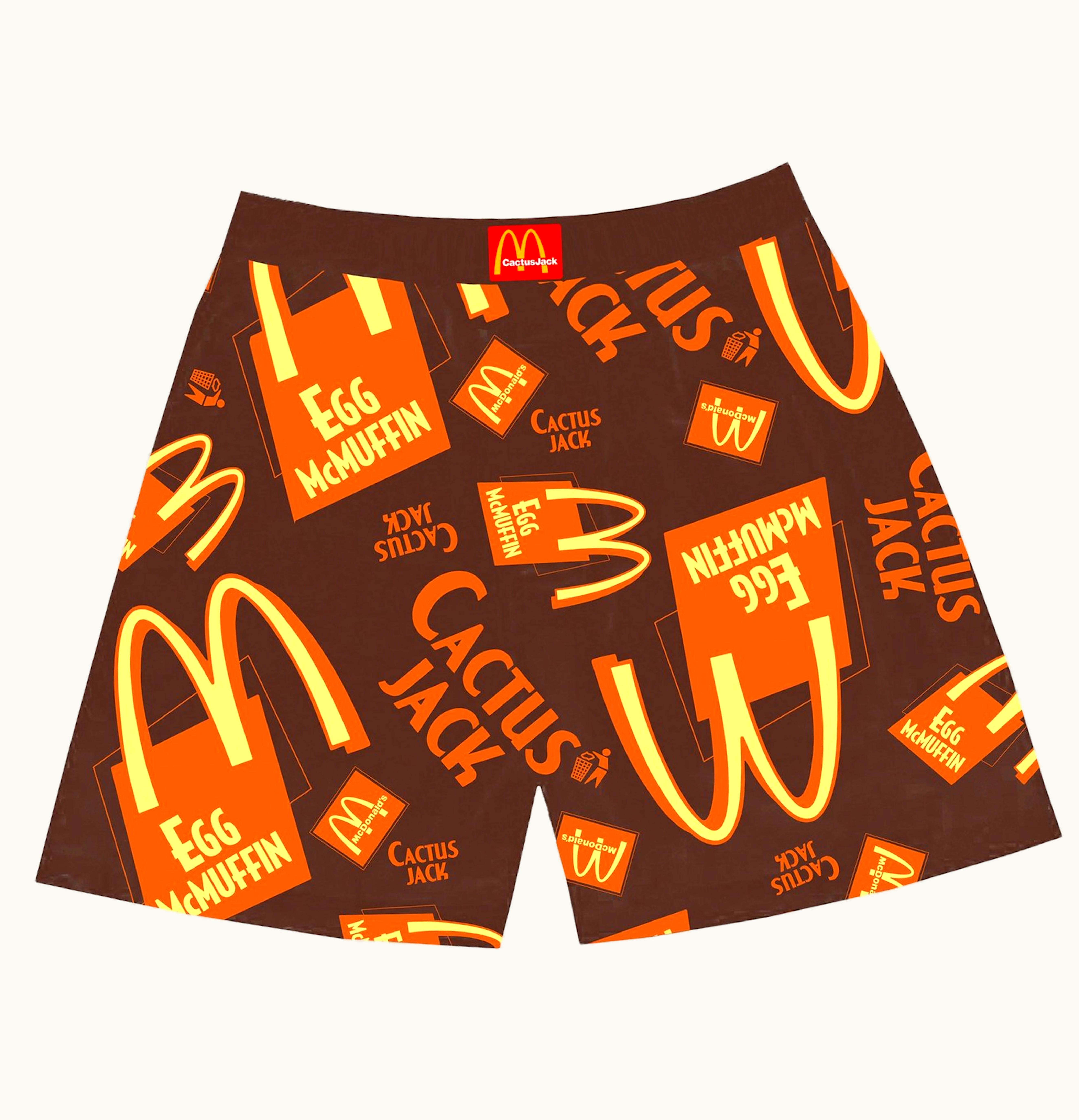 Travis Scott Travis Scott x McDonalds Cactus Jack Breakfast Boxers Brown