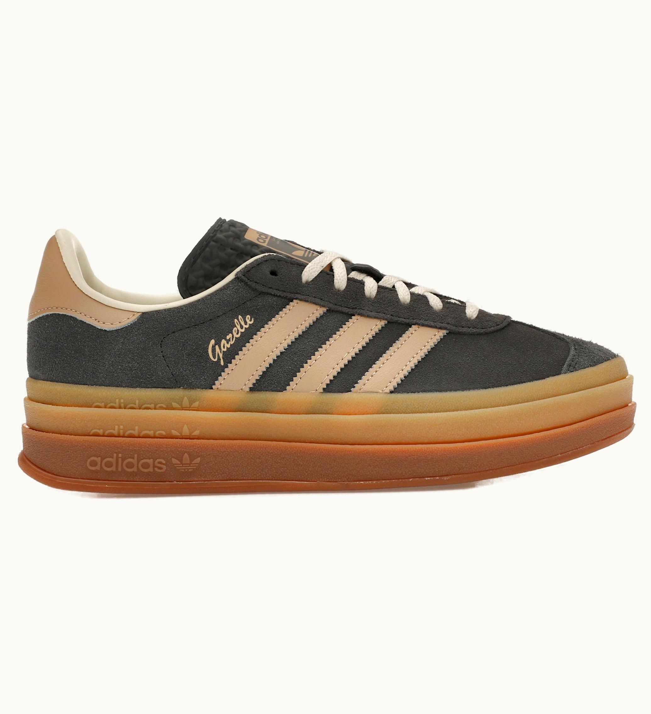 Adidas Gazelle Bold Grey Magic Beige Gum Womens