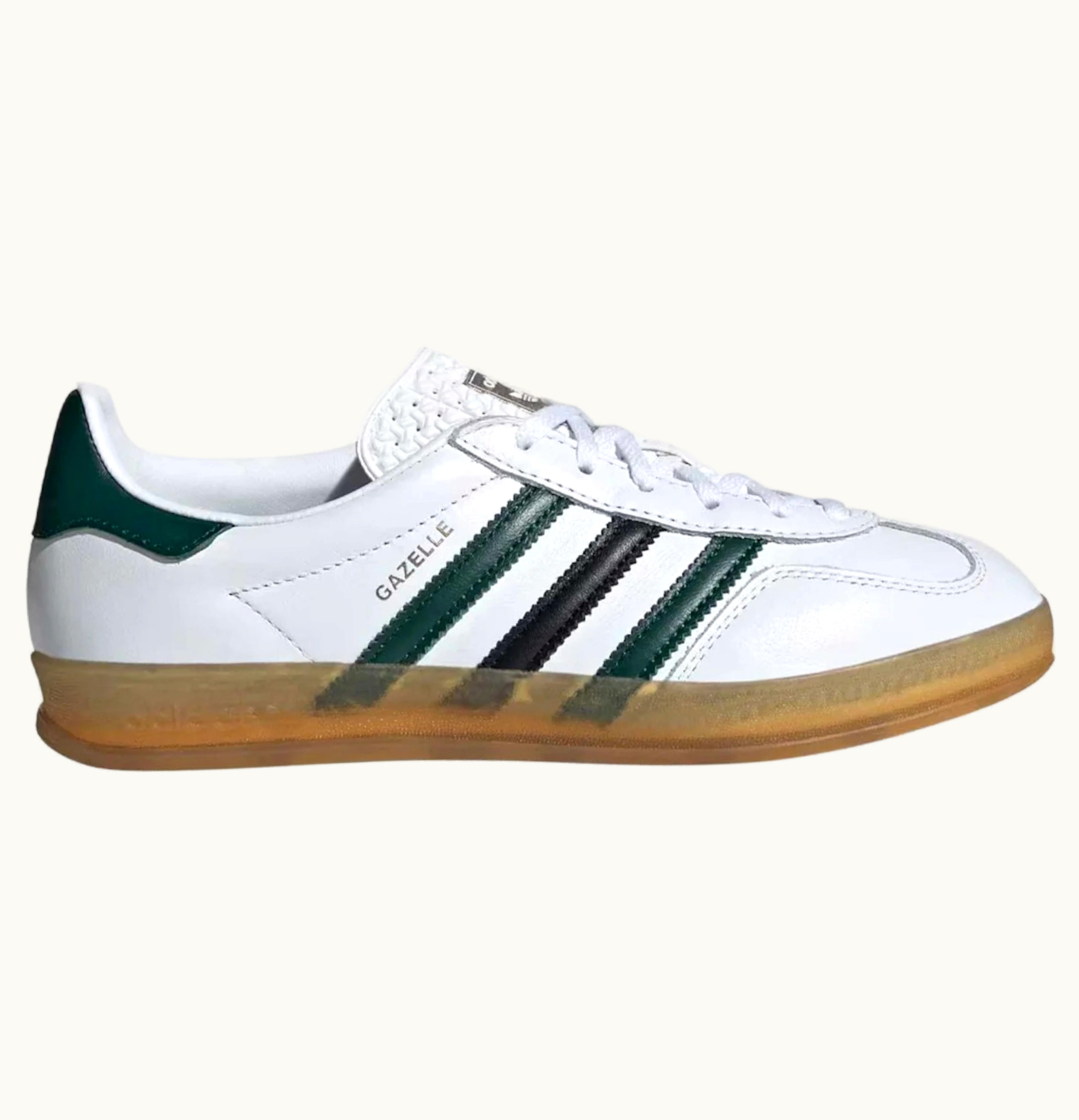 Adidas Gazelle Indoor White Collegiate Green Womens
