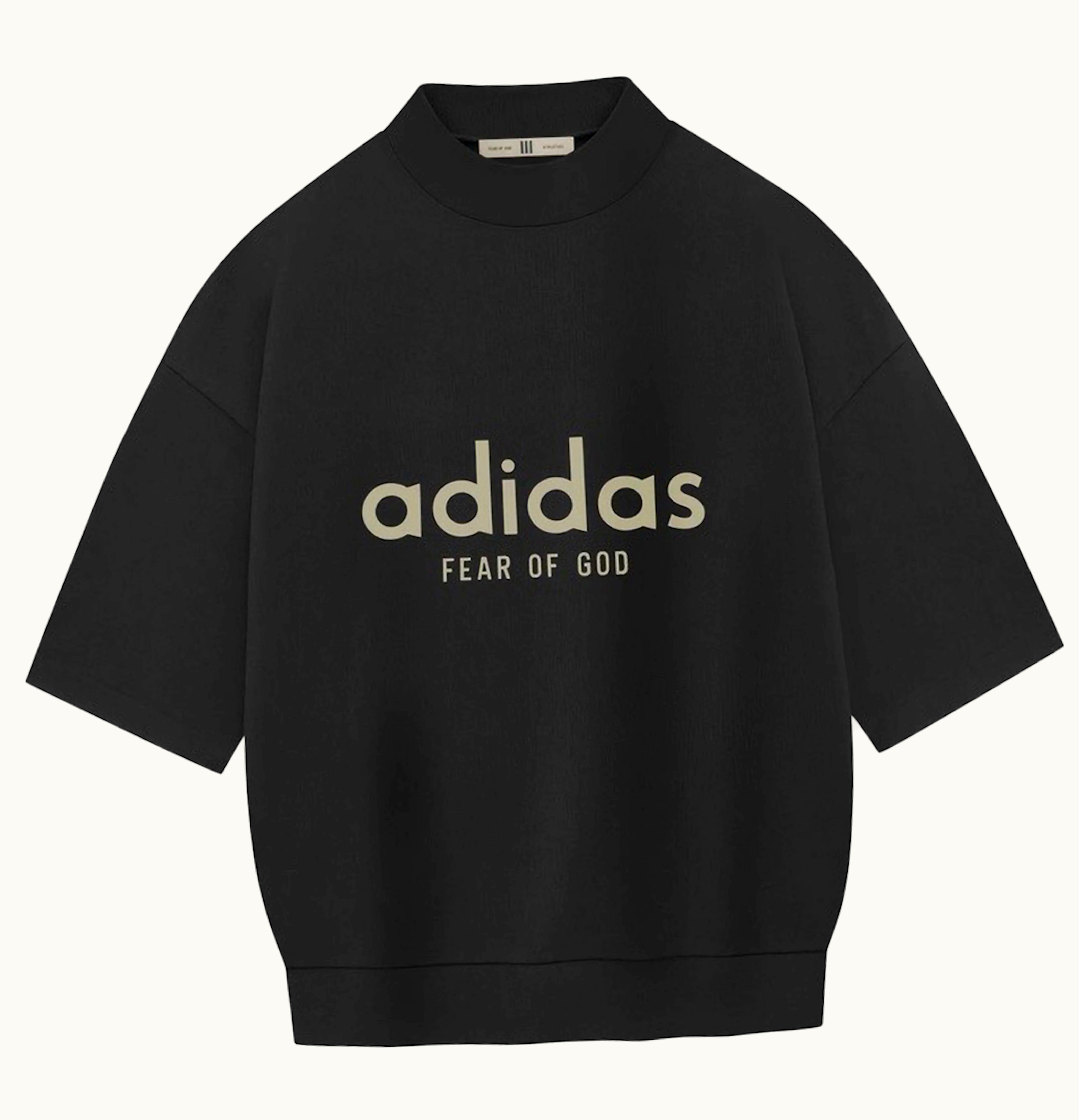 Fear of God Fear Of God Athletics Heavy Jersey 3 4 Mock Tee Black