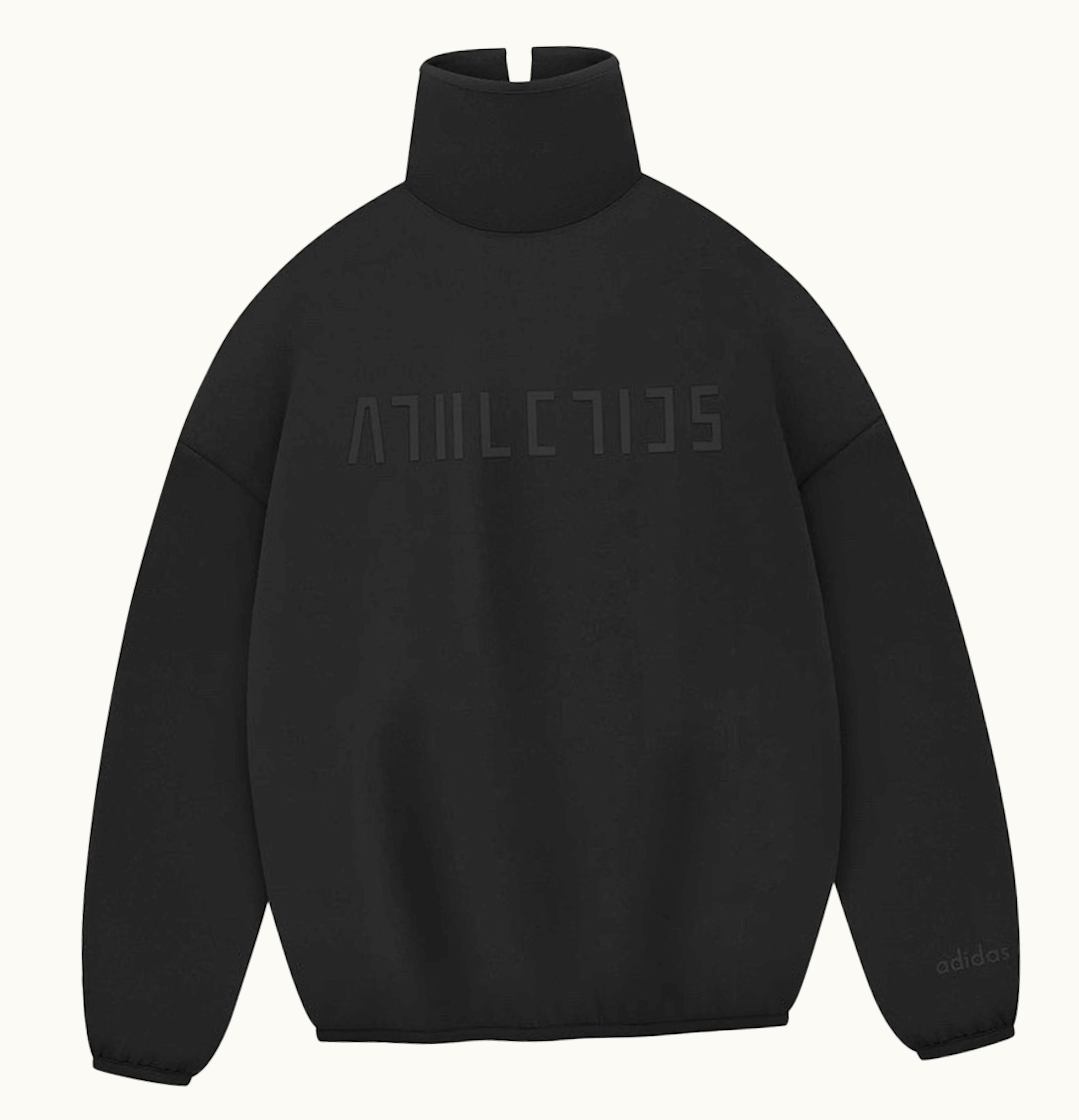 Fear of God Fear Of God Athletics Womens Suede Fleece Mock Neck Black