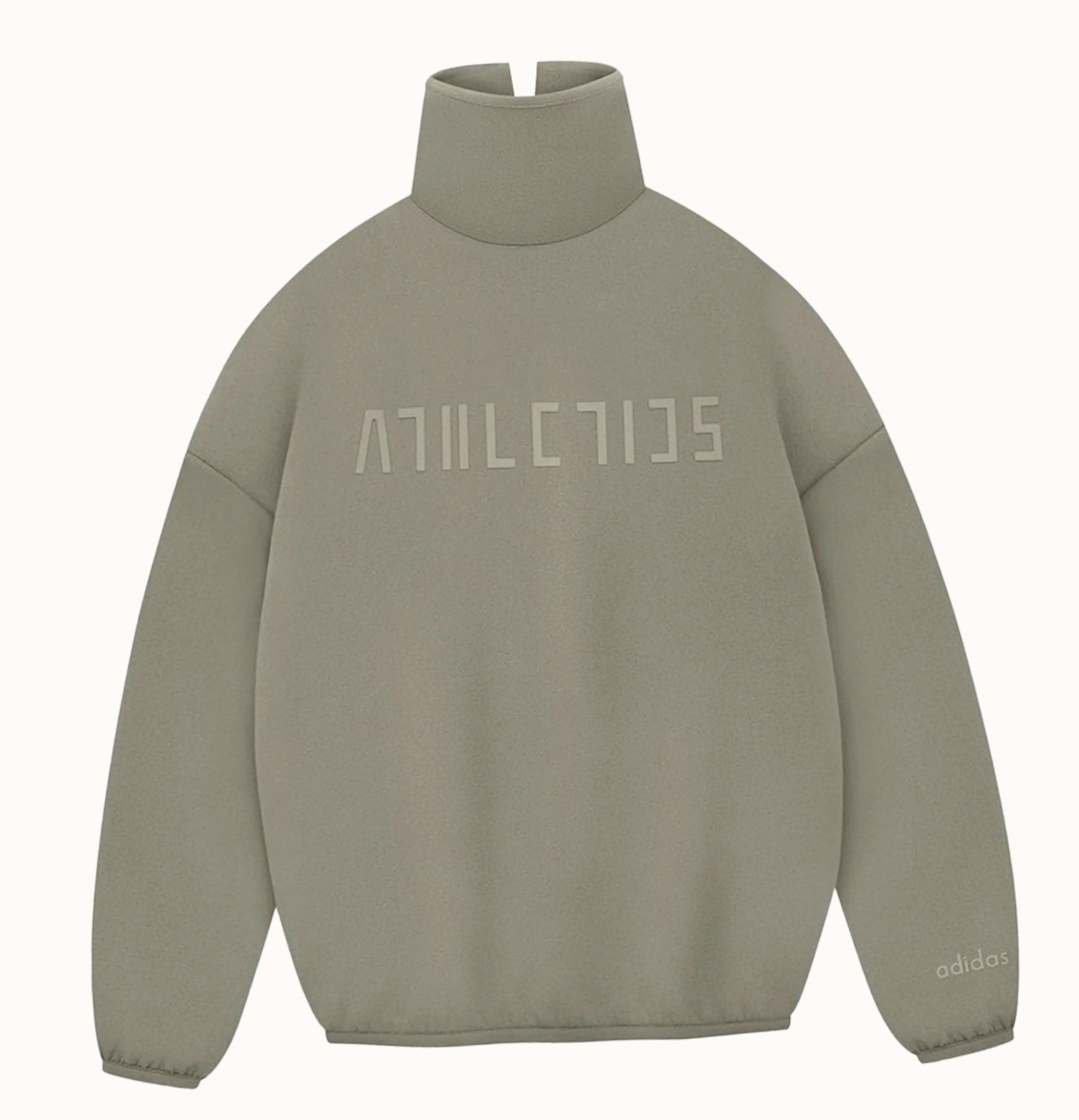 Fear of God Fear Of God Athletics Womens Suede Fleece Mock Neck Clay