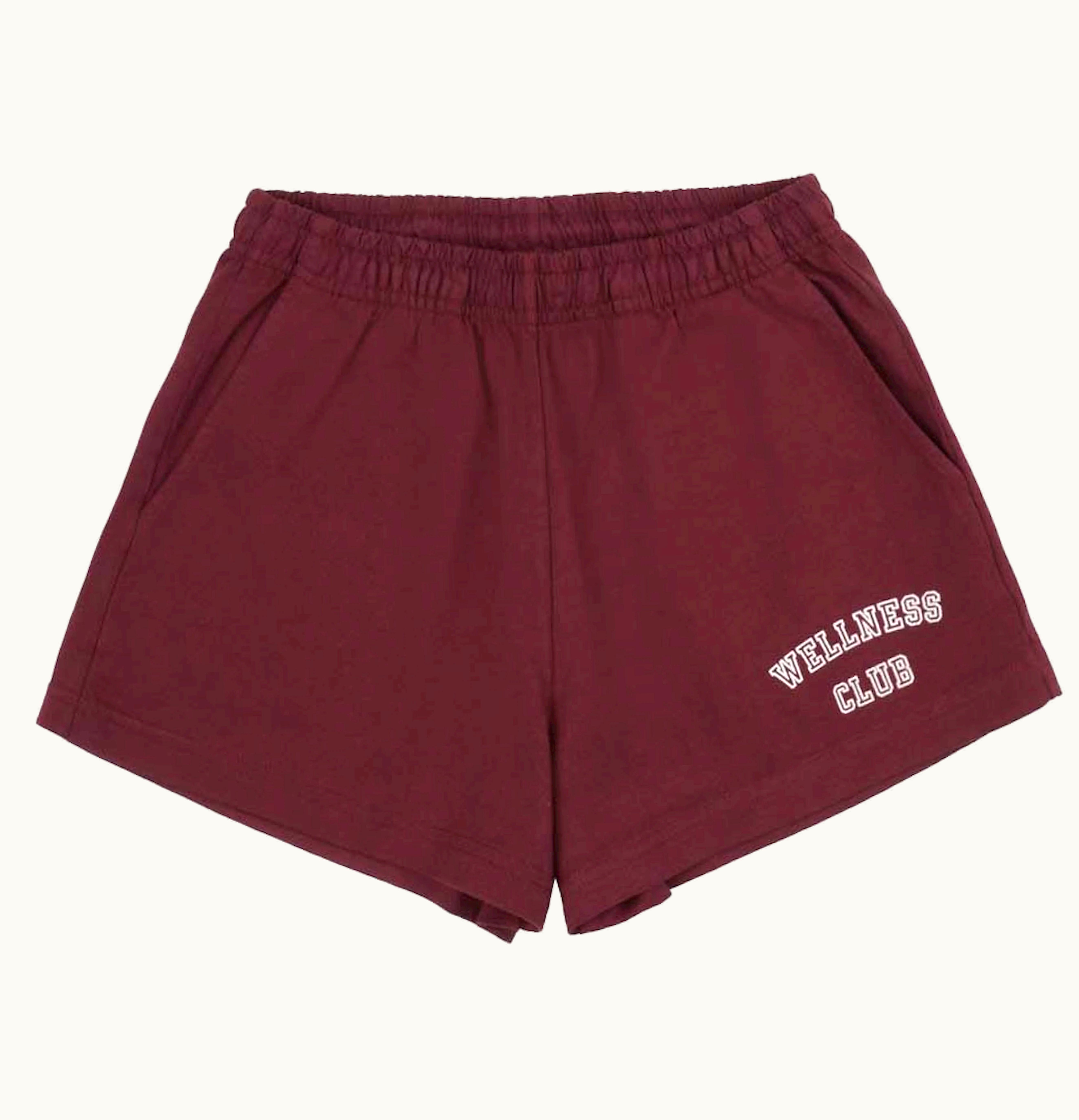 Sporty & Rich Sporty Rich X Adidas Originals Wellness Club Disco Short Merlot Cream