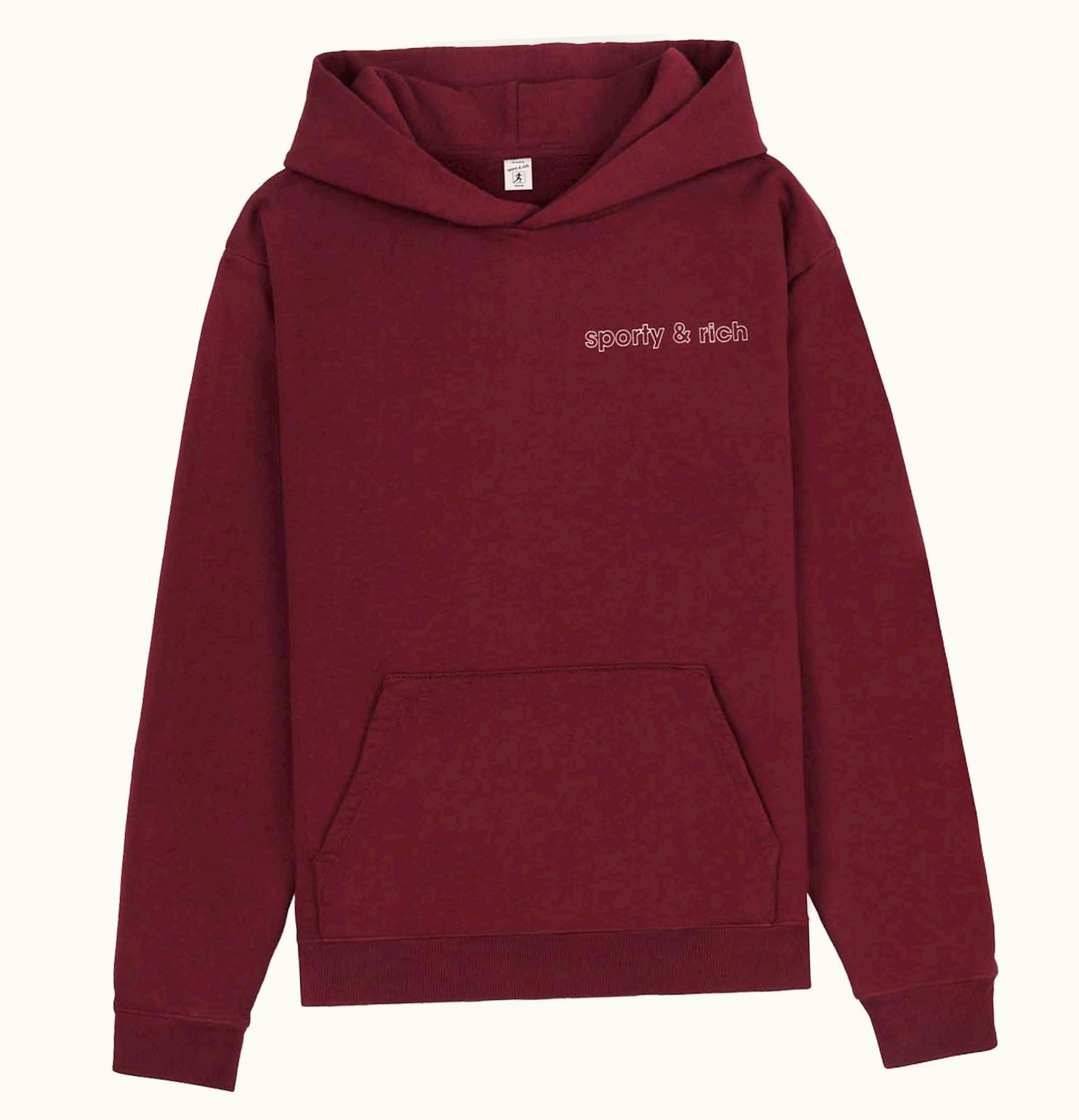Sporty & Rich Sporty Rich X Adidas Originals Stay Active Hoodie Merlot Cream