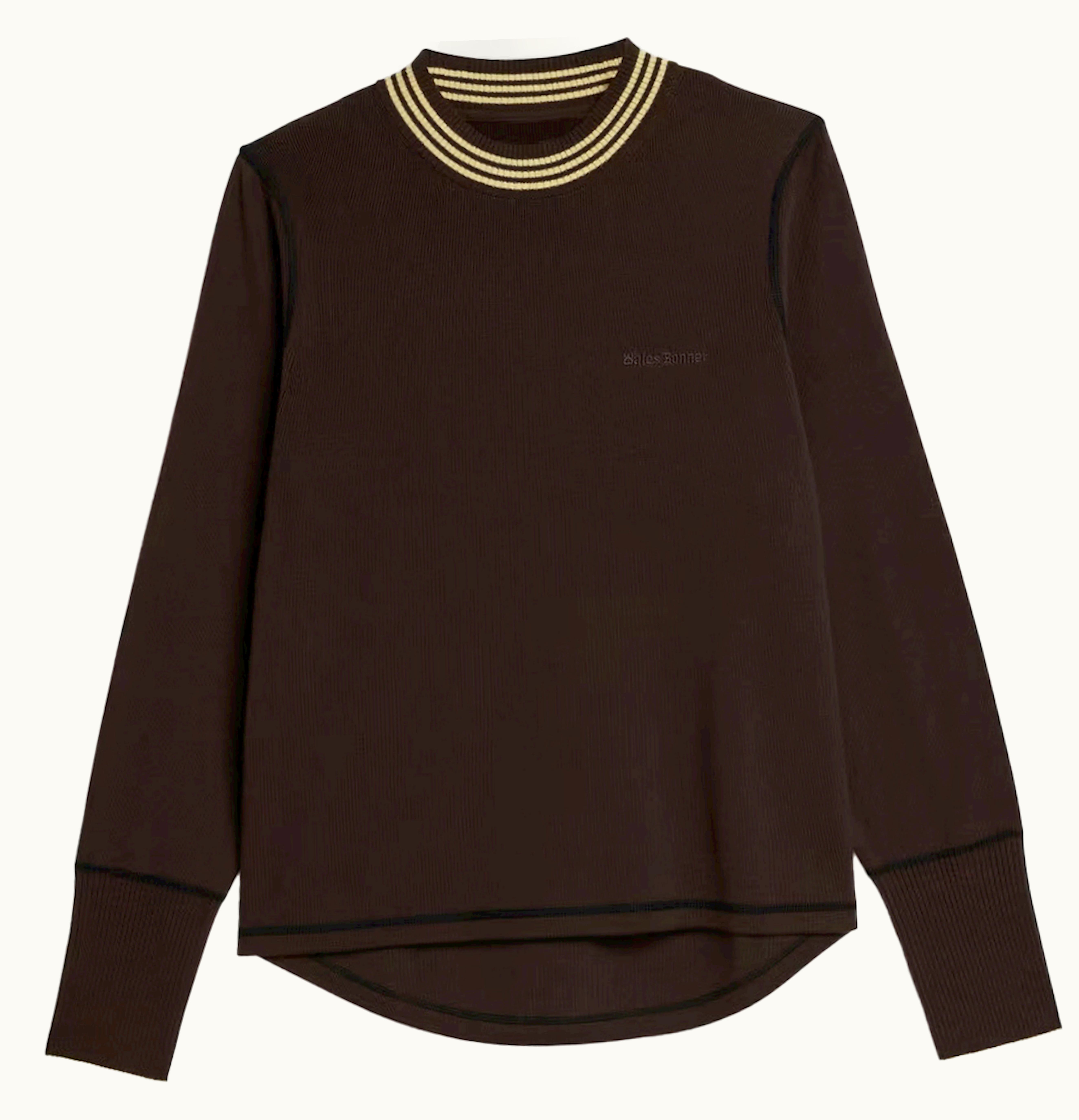 Adidas Adidas X Wales Bonner Long Sleeve Knit Top Dark Brown