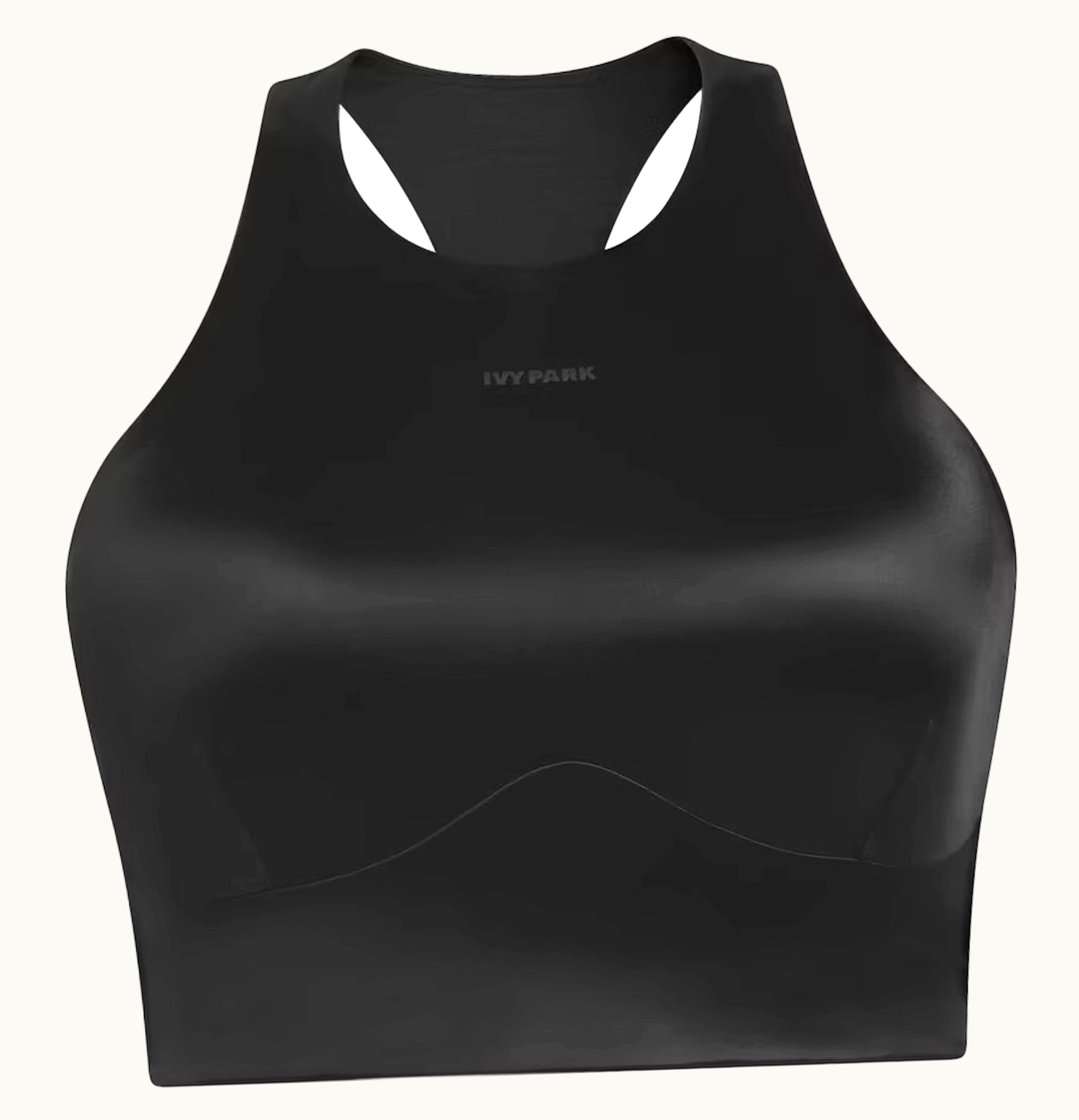 Adidas Adidas Ivy Park Shiny Razorback Bra Plus Size Black