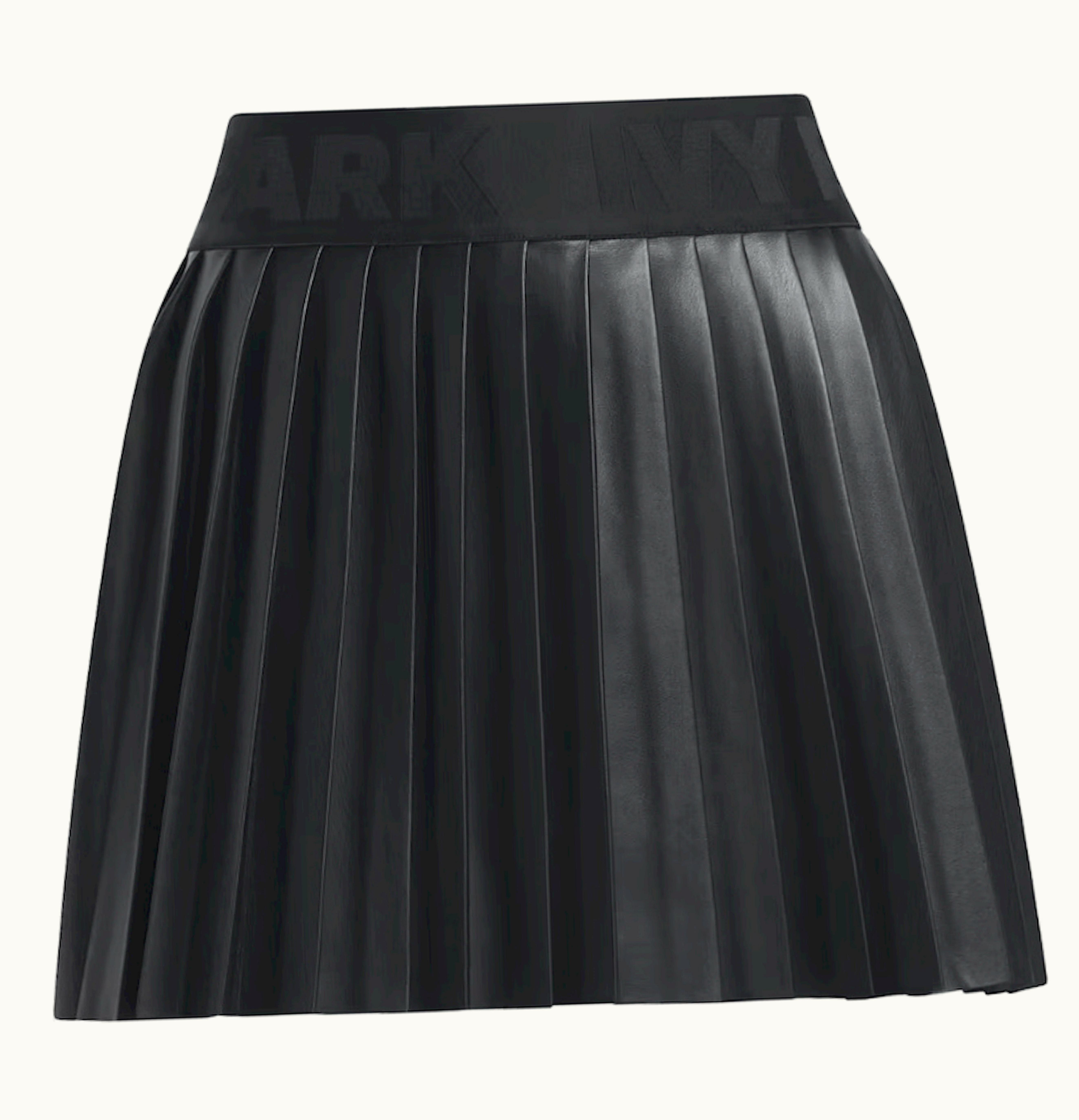 Adidas Adidas Ivy Park Leather Pleated Mini Skirt Asia Sizing Black