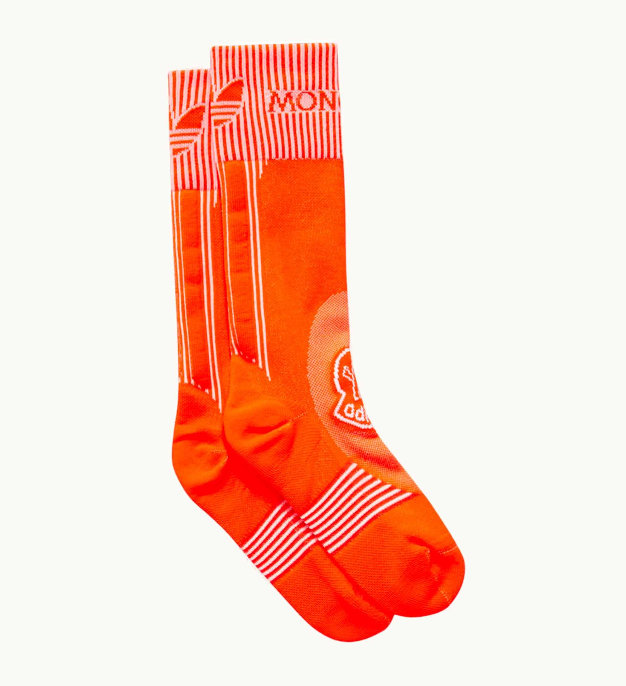 Moncler Moncler X Adidas Originals Logo Socks Bright Orange