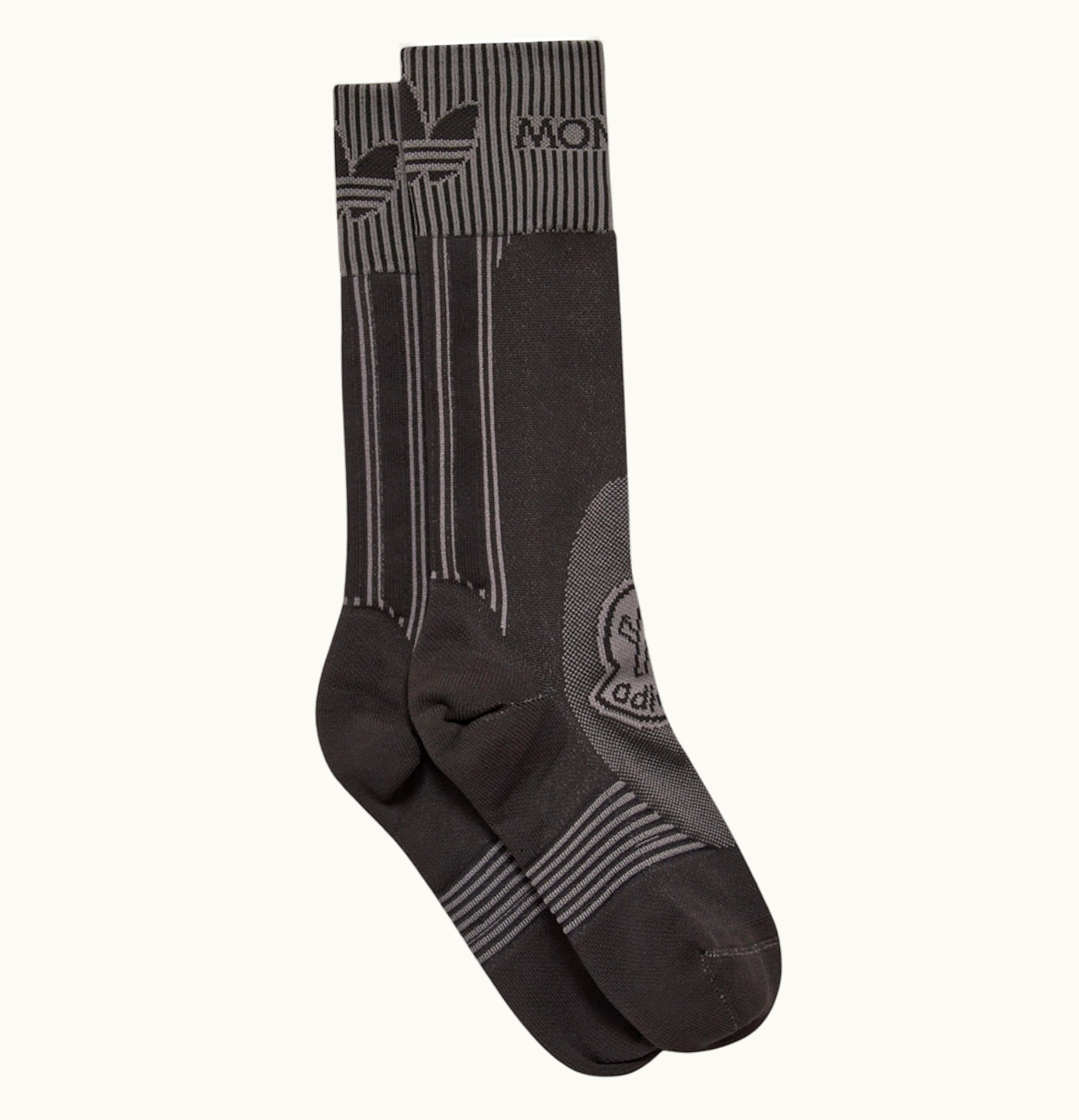 Moncler Moncler X Adidas Originals Logo Socks Black