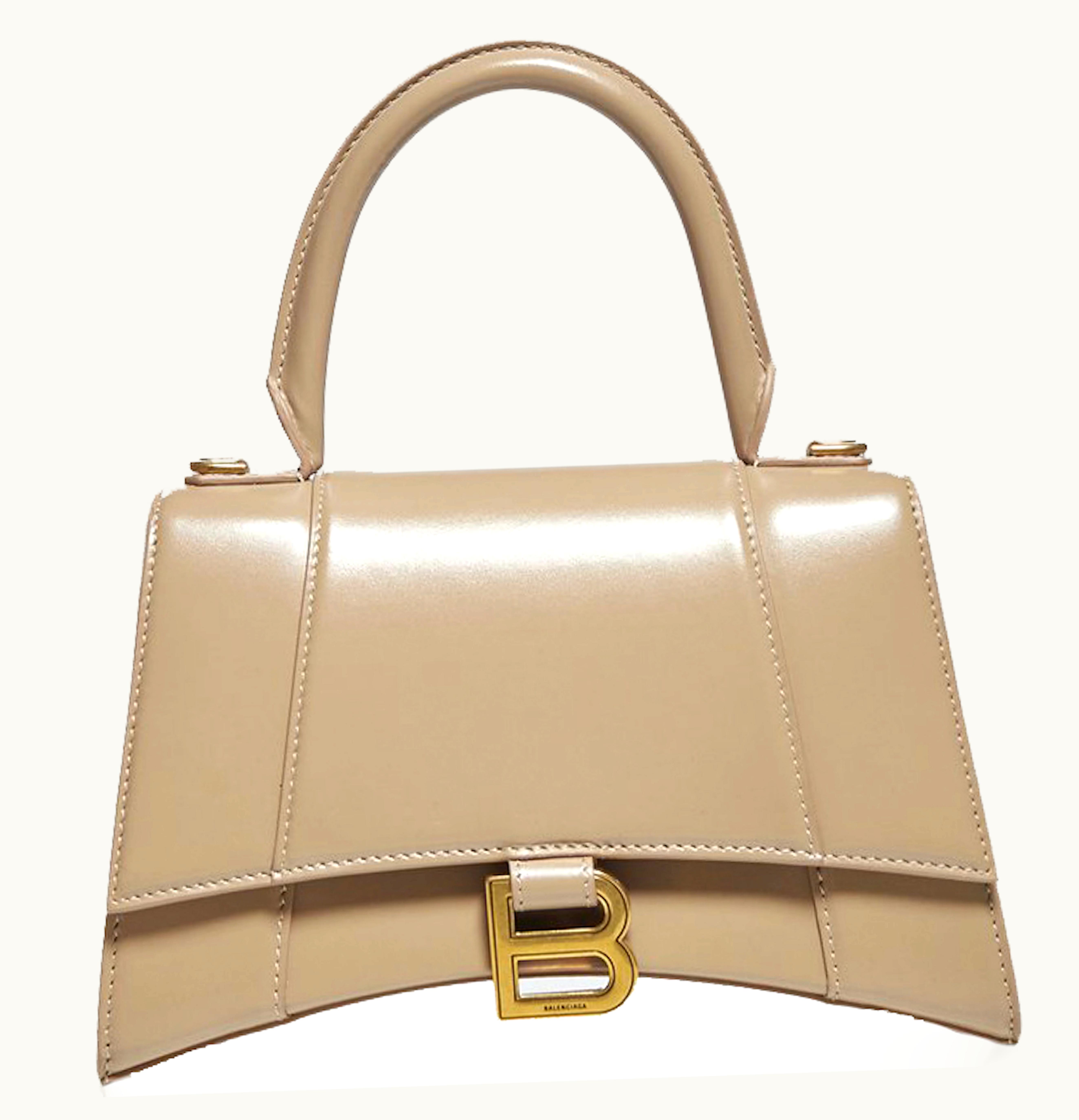 Balenciaga Balenciaga Hourglass Top Handle Bag Small Beige