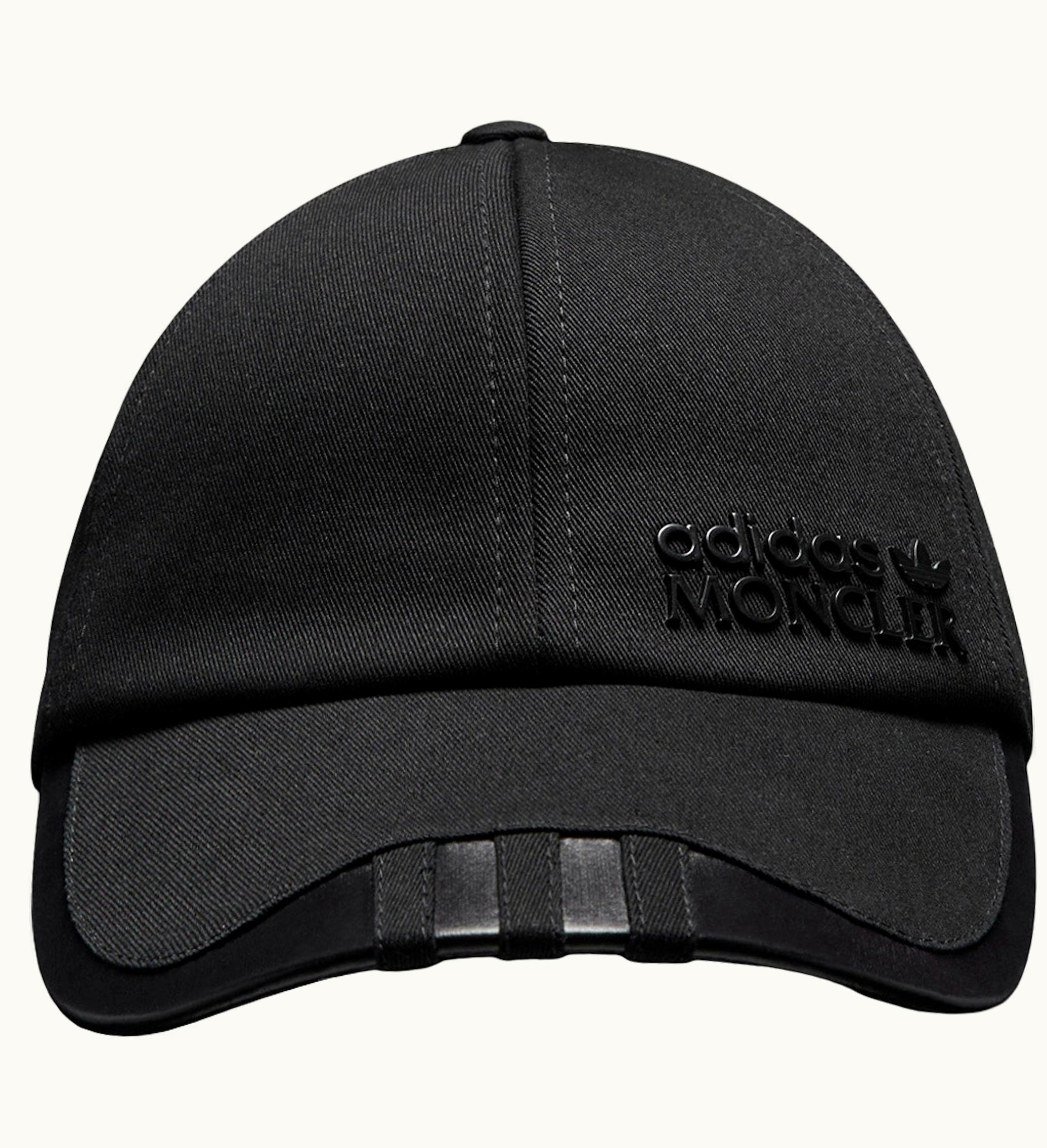 Moncler Moncler X Adidas Originals Gabardine Baseball Cap Black