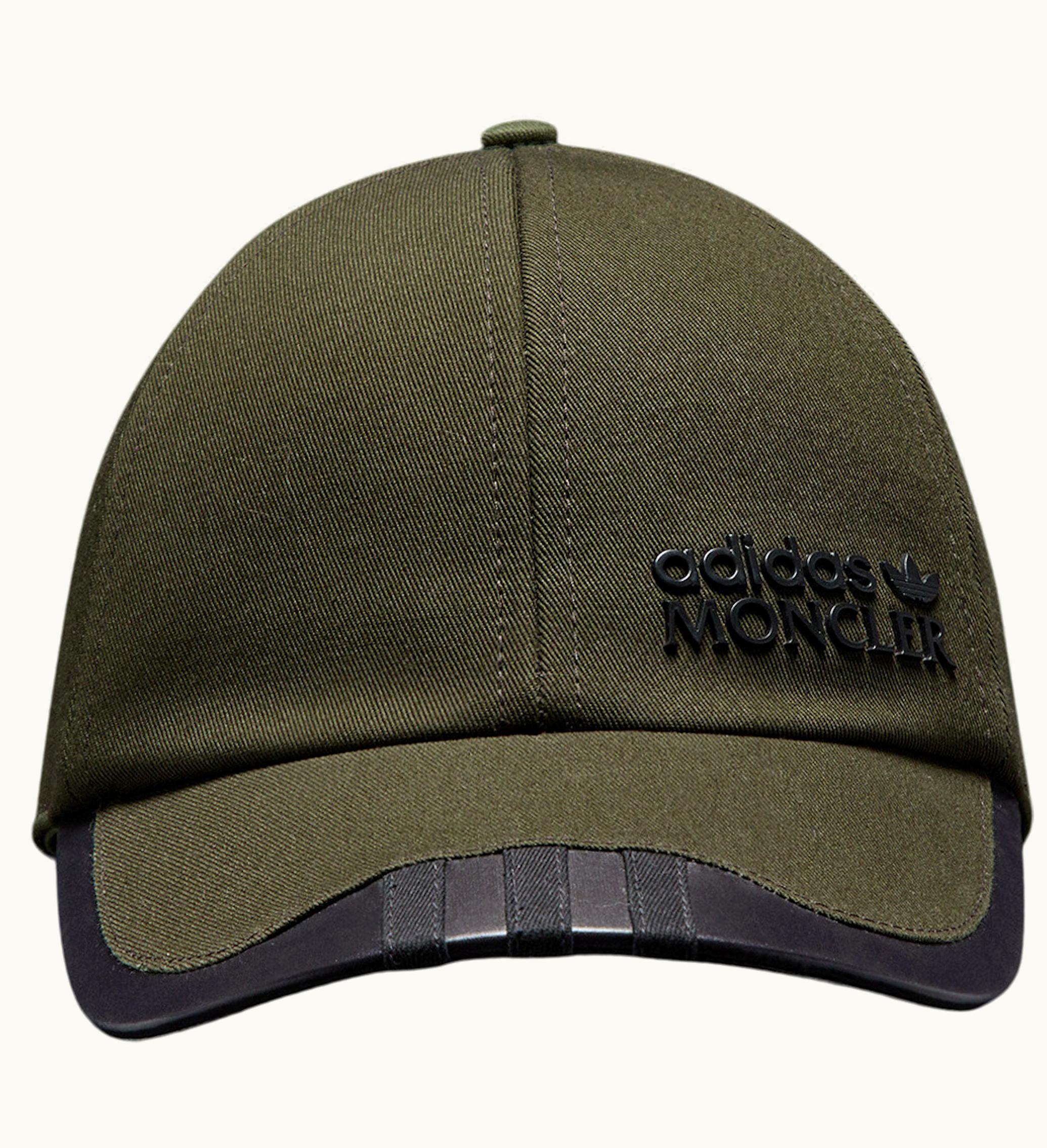 Moncler Moncler X Adidas Originals Gabardine Baseball Cap Dark Green