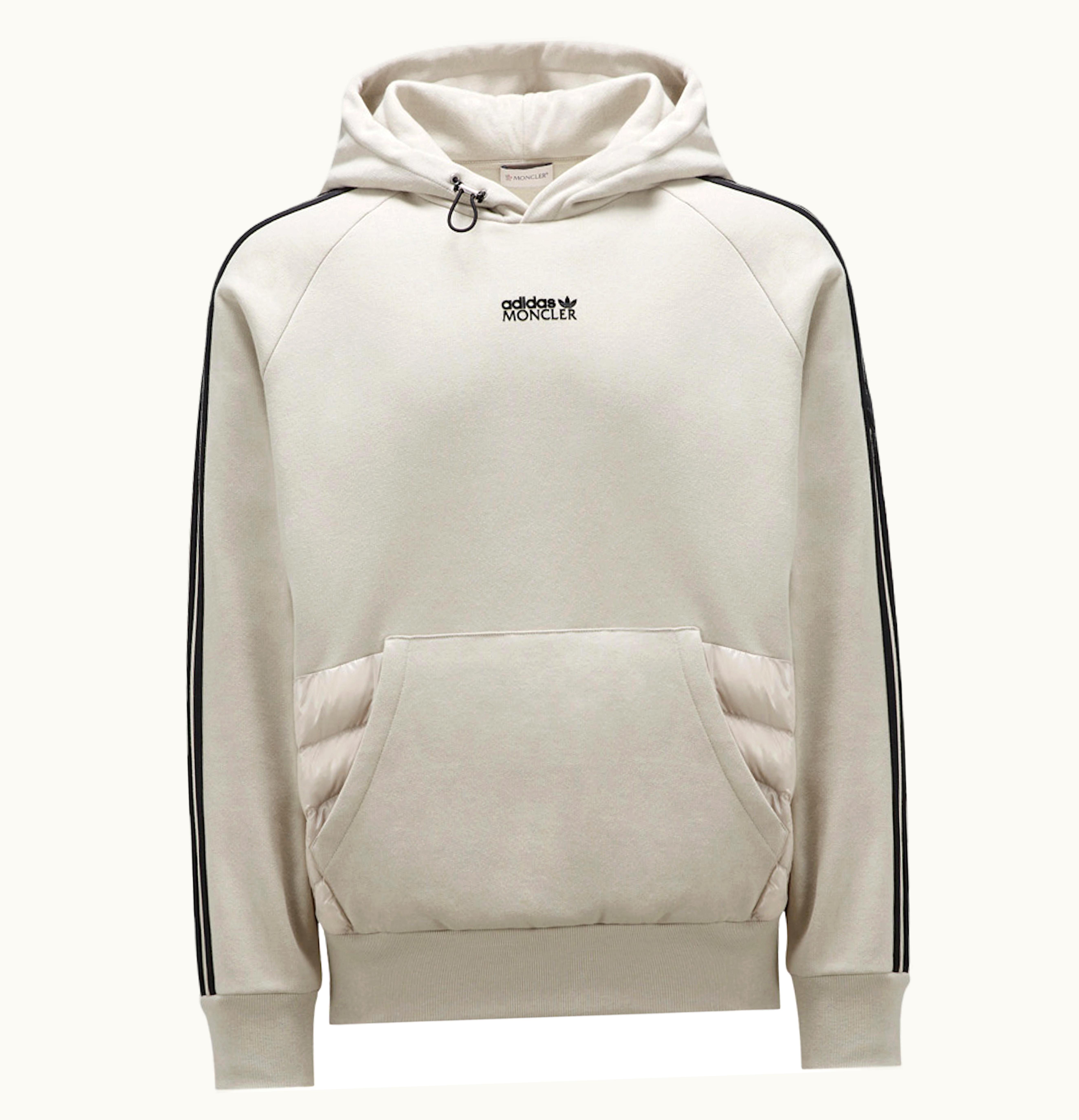 Moncler Moncler X Adidas Originals Fleece Hoodie White