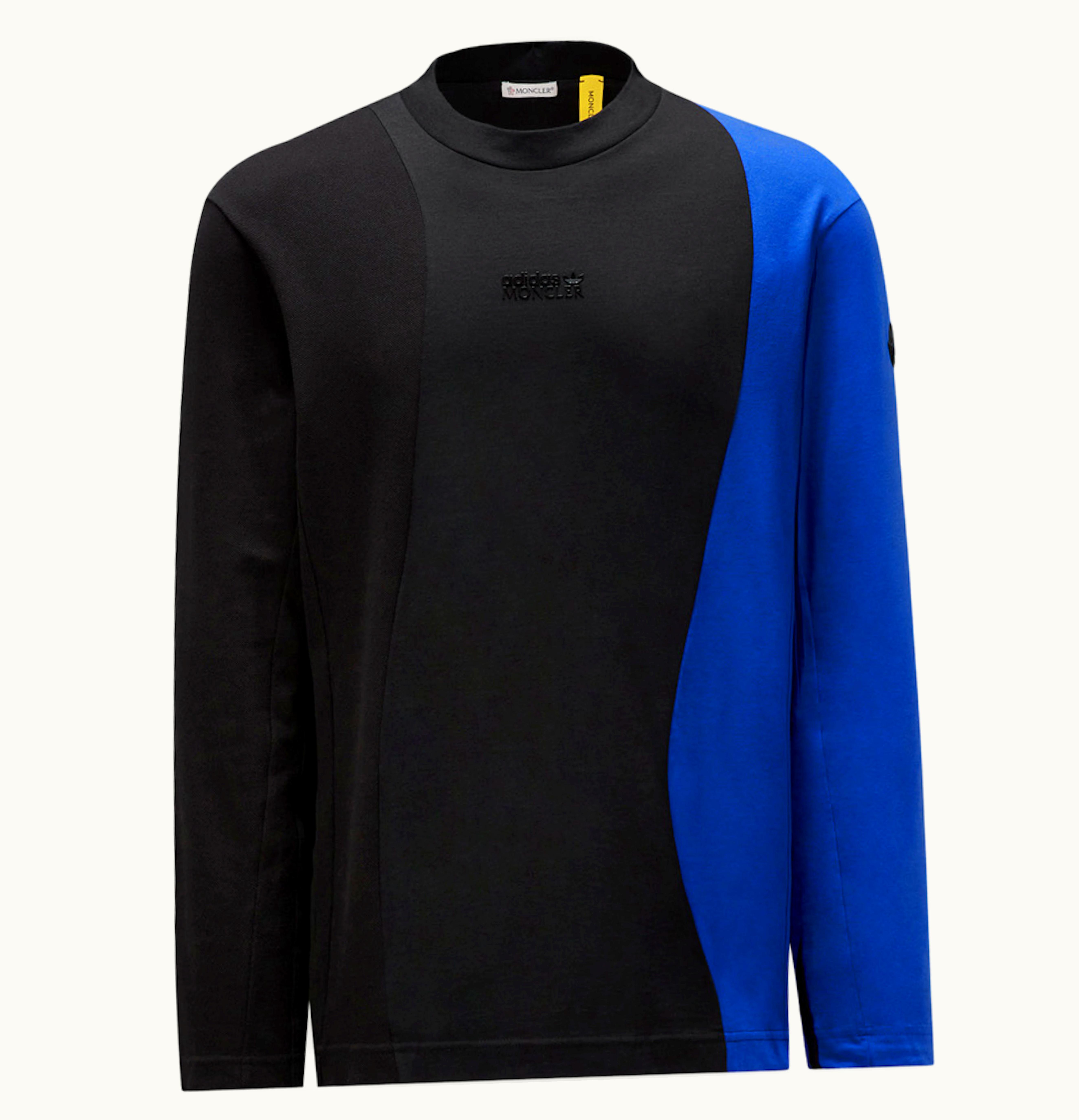 Moncler Moncler X Adidas Originals Jersey Long Sleeve T Shirt Black Blue