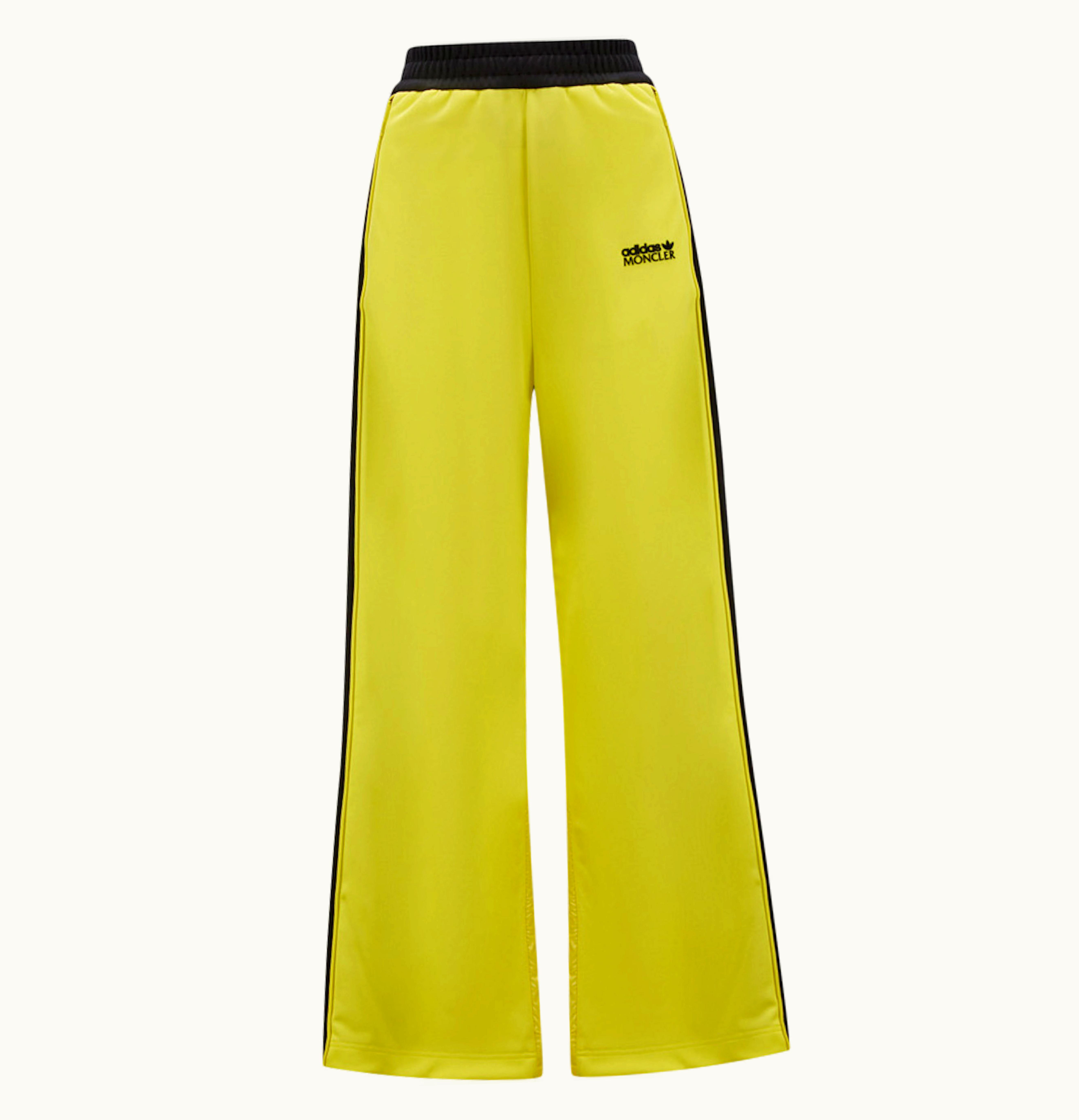 Moncler Moncler X Adidas Originals Acetate Sweatpants Women Black Yellow