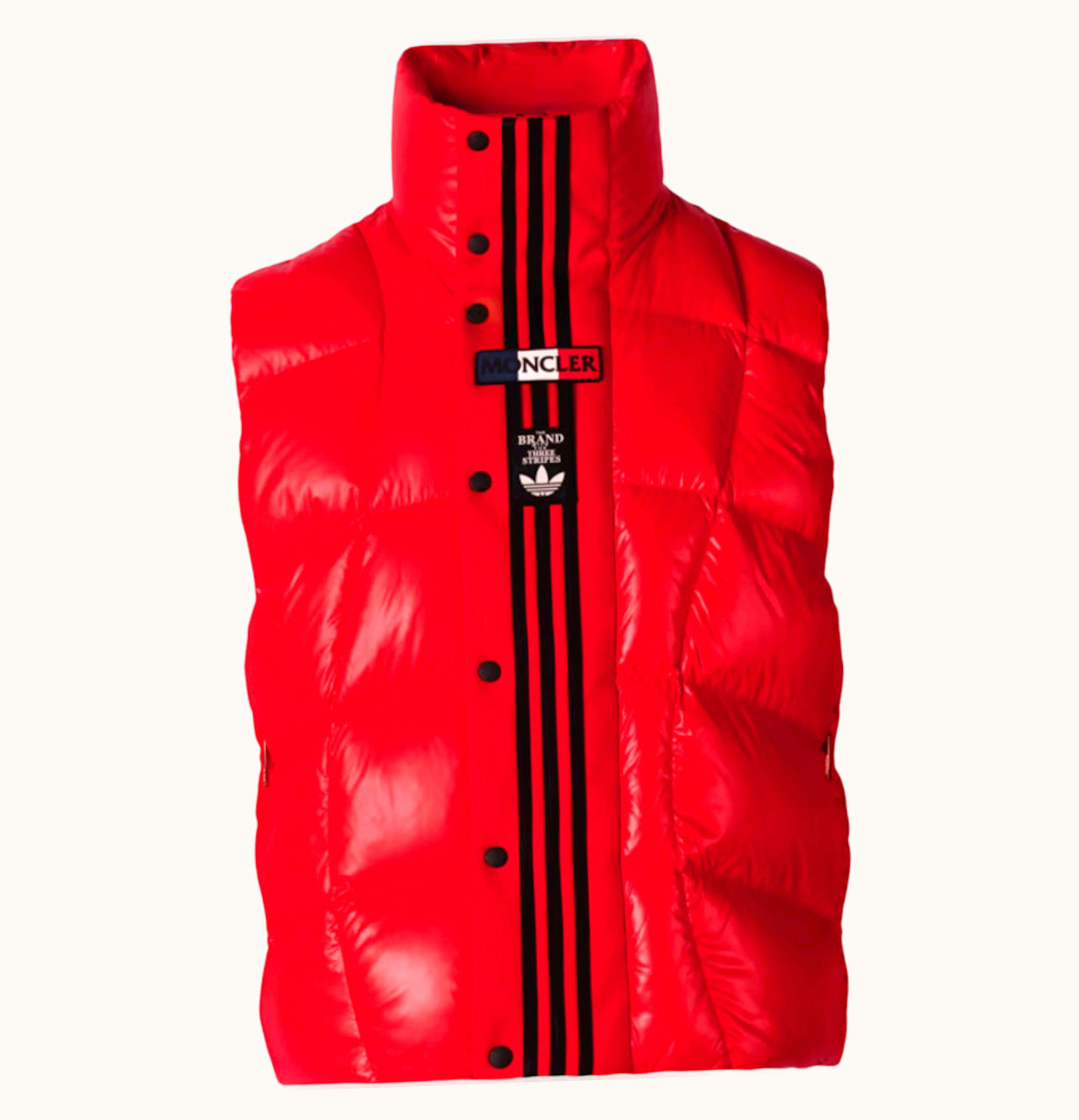 Moncler Moncler X Adidas Originals Bozon Down Vest Solar Red