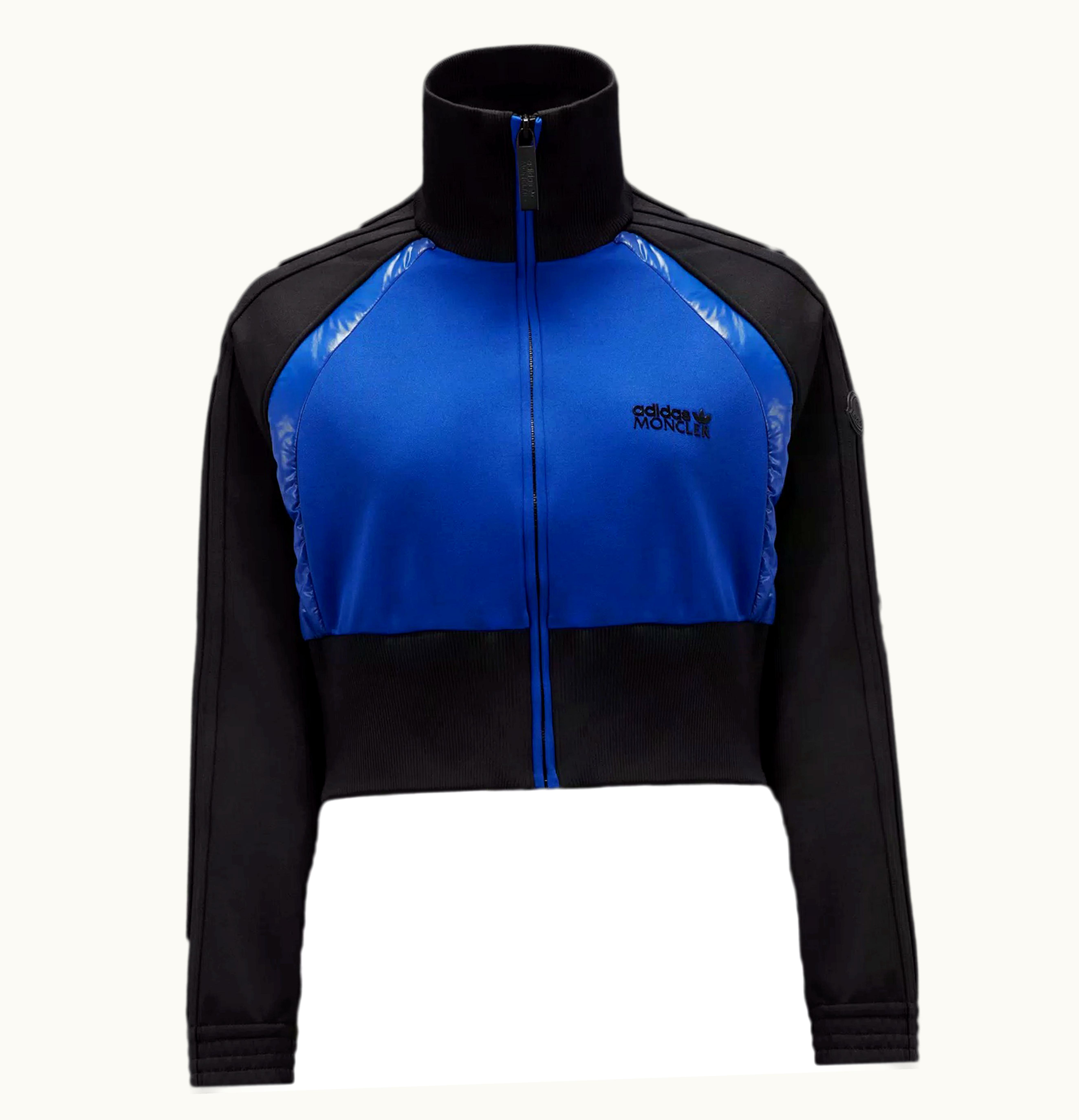 Moncler Moncler X Adidas Originals Acetate Zip Up Sweatshirt Black Blue