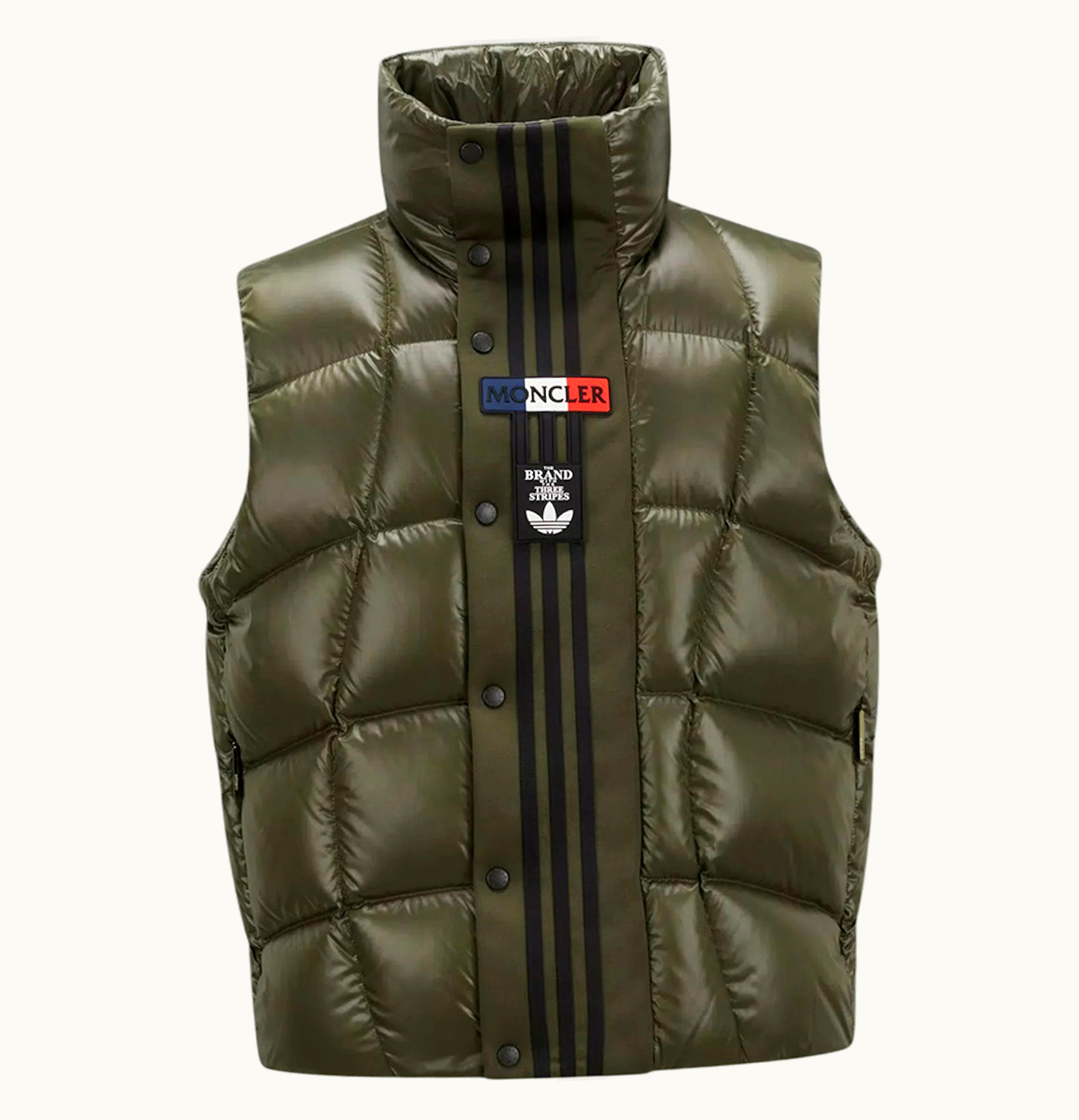 Moncler Moncler X Adidas Originals Bozon Down Vest Dark Green