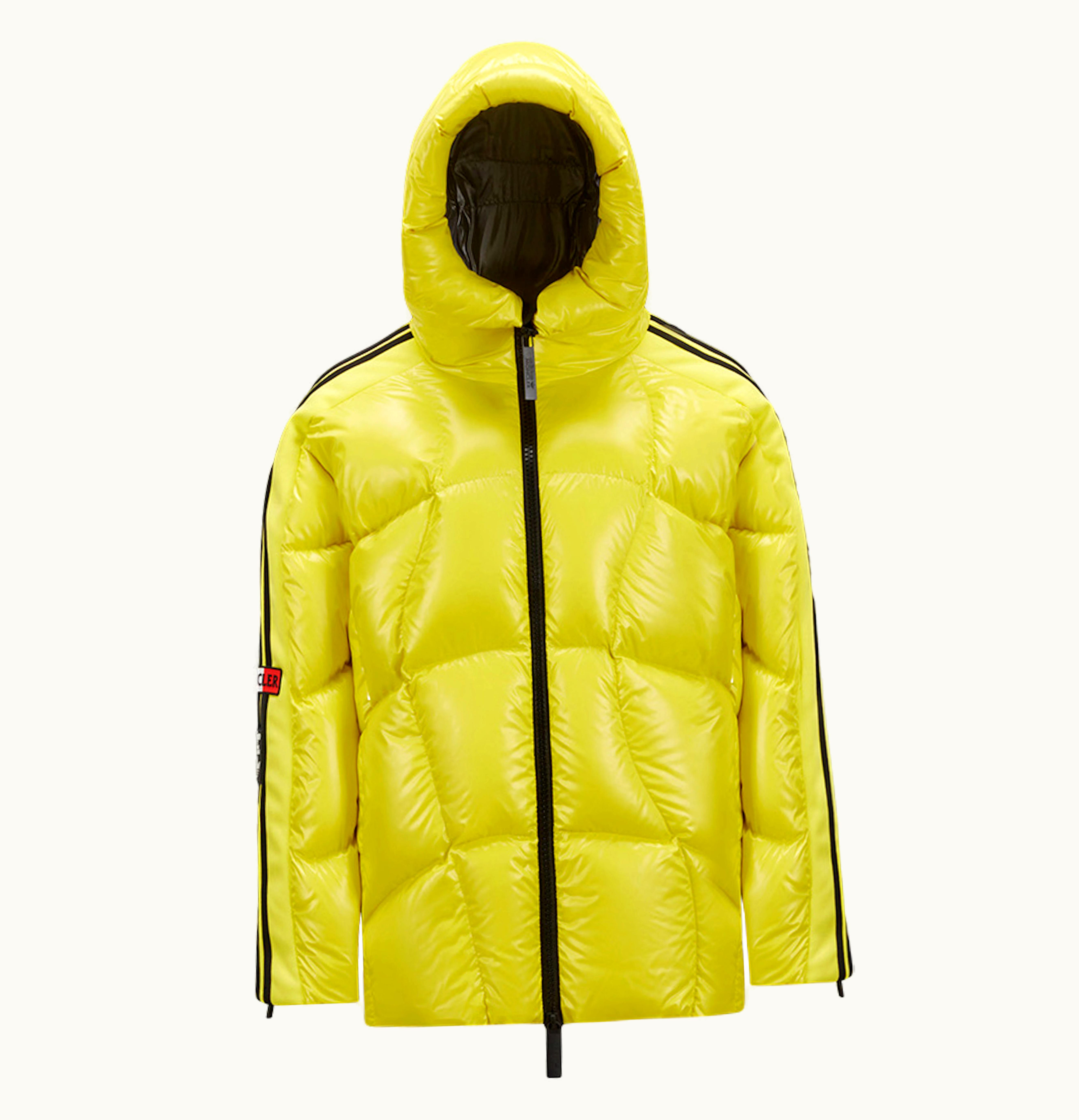 Moncler Moncler X Adidas Originals Beiser Short Down Jacket Bright Yellow