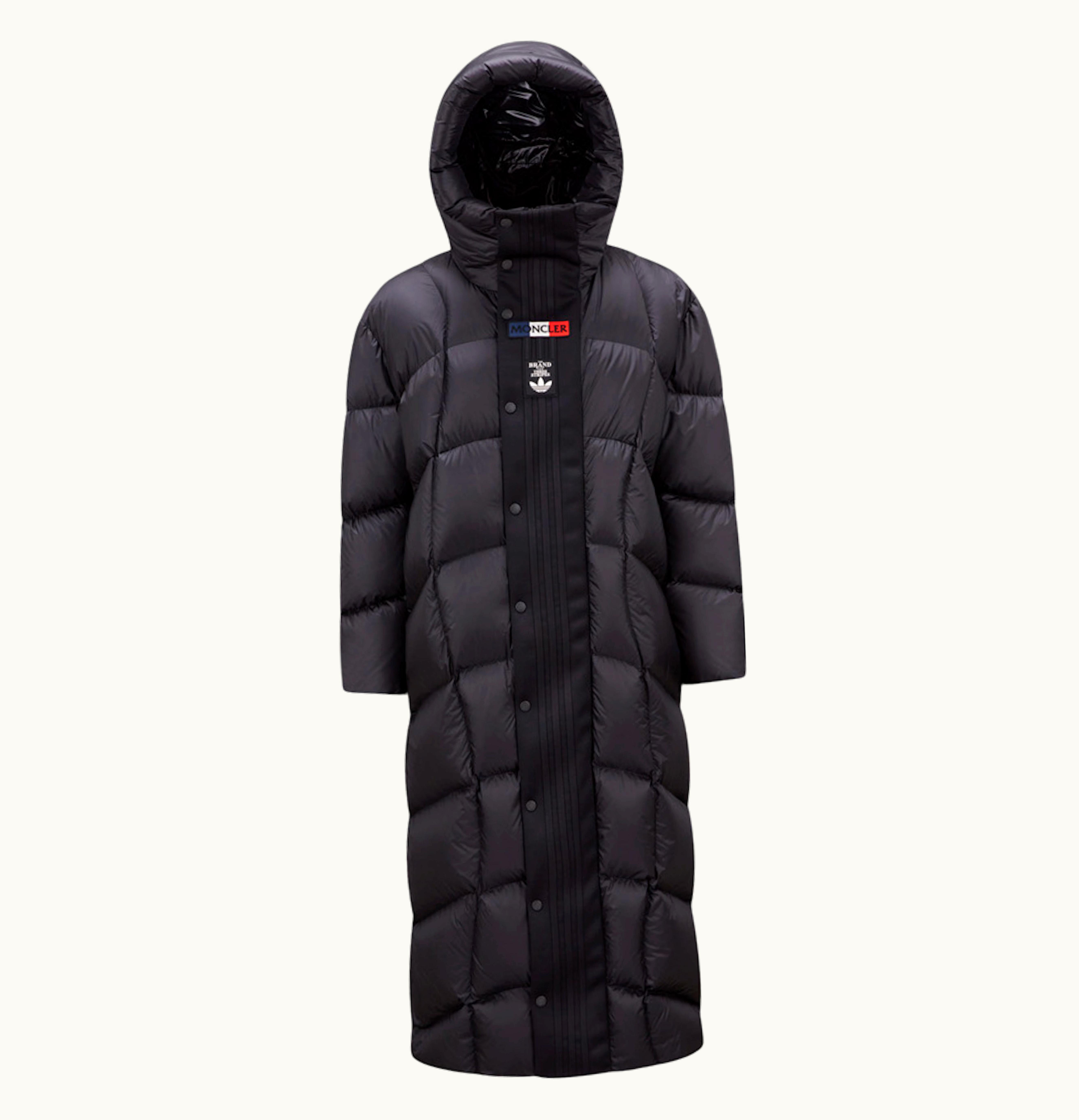 Moncler Moncler X Adidas Originals Oreiller Long Down Jacket Black