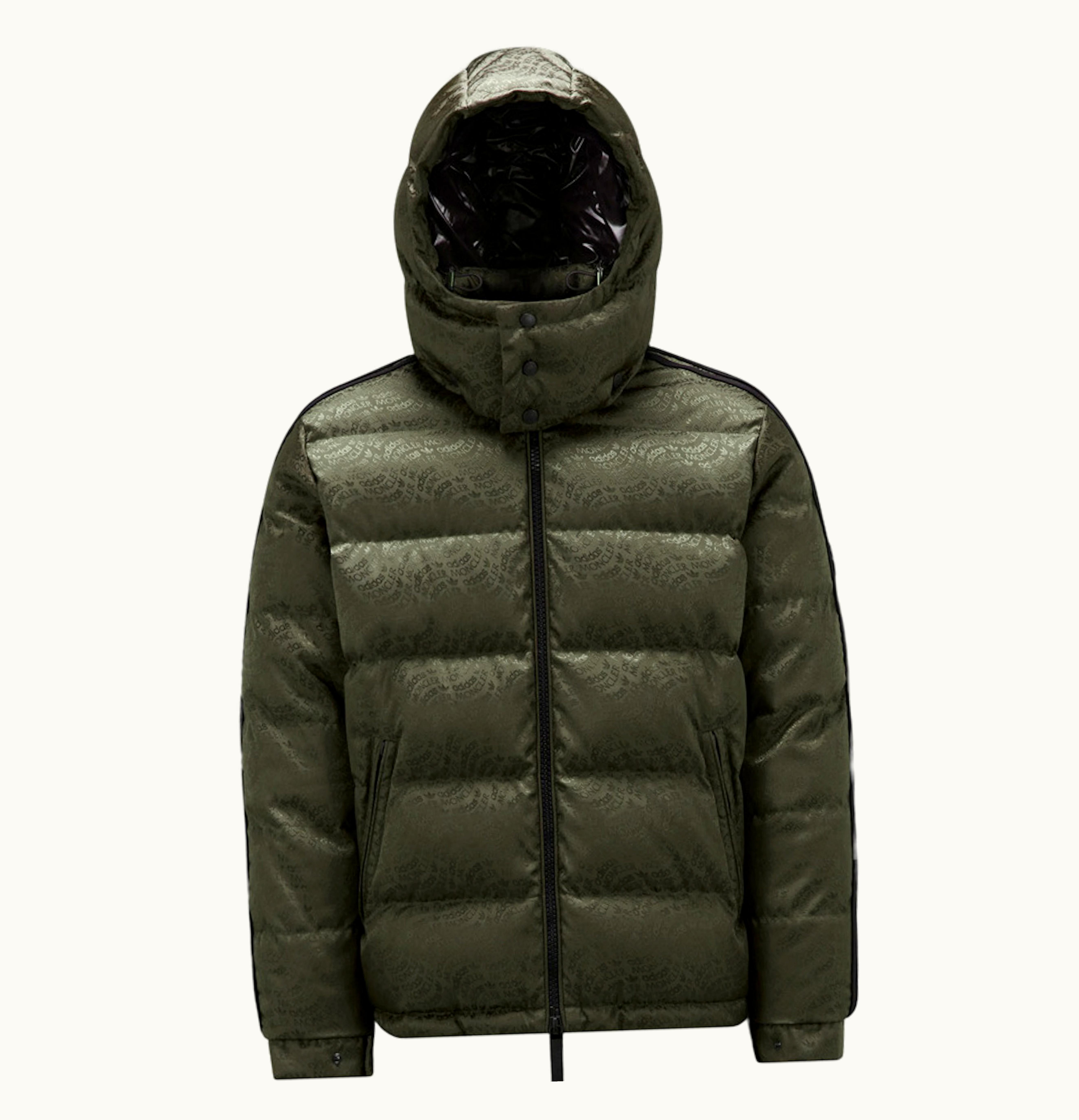 Moncler Moncler X Adidas Originals Alpbach Short Down Jacket Dark Green