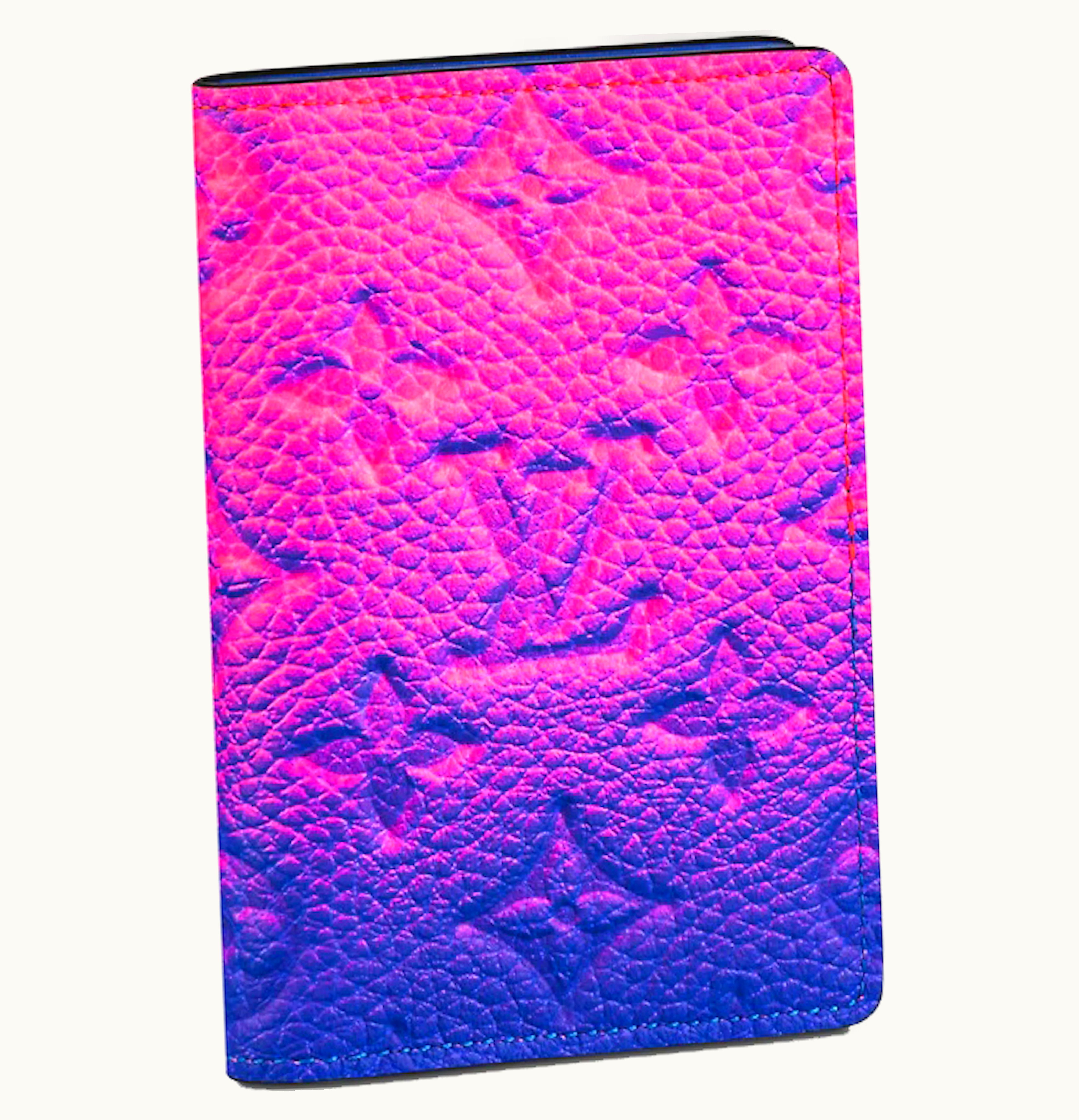 Louis Vuitton Louis Vuitton Pocket Organizer Taurillon Illusion Blue Pink