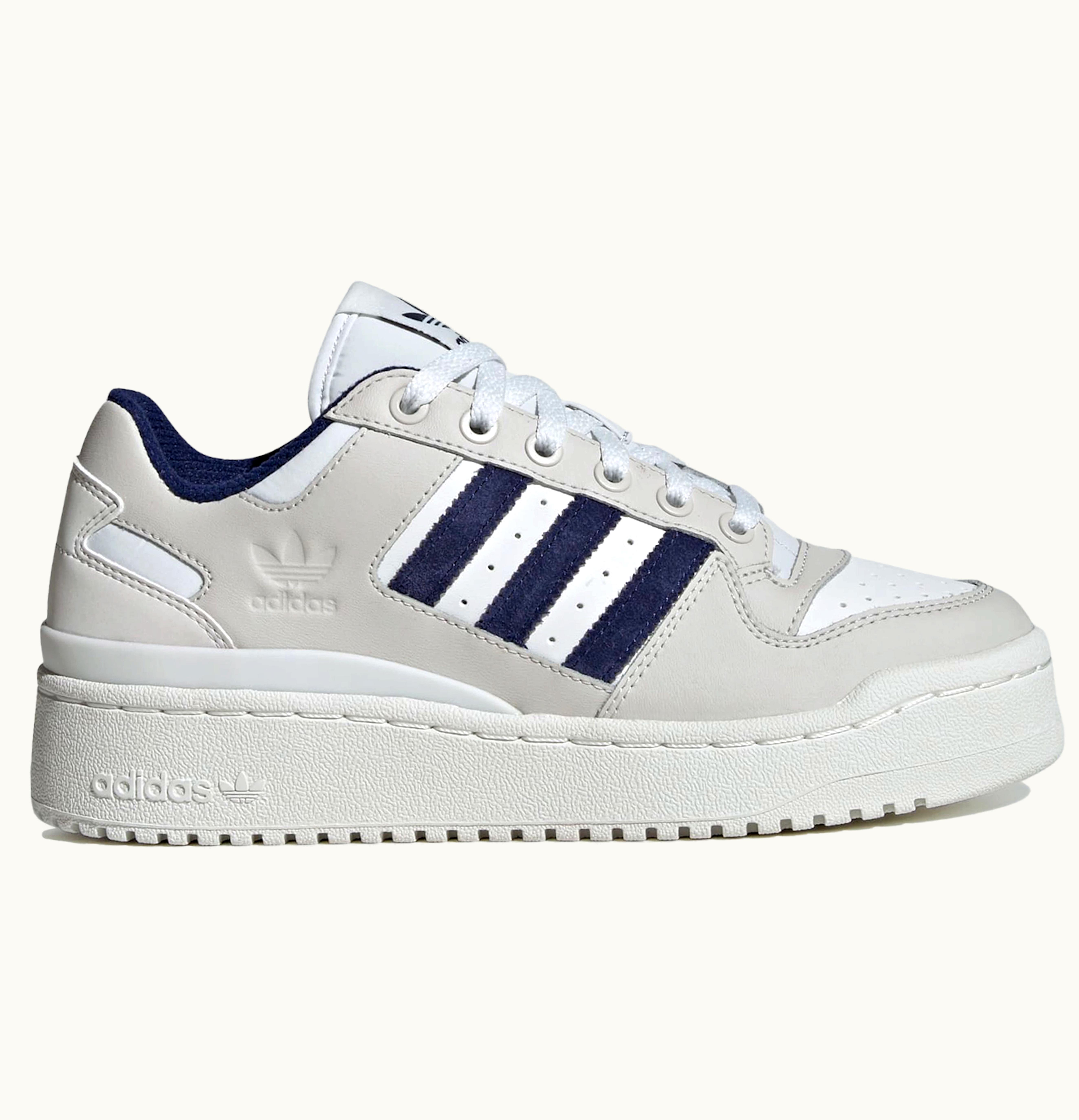Adidas Adidas Forum Bold Crystal White Dark Blue Womens