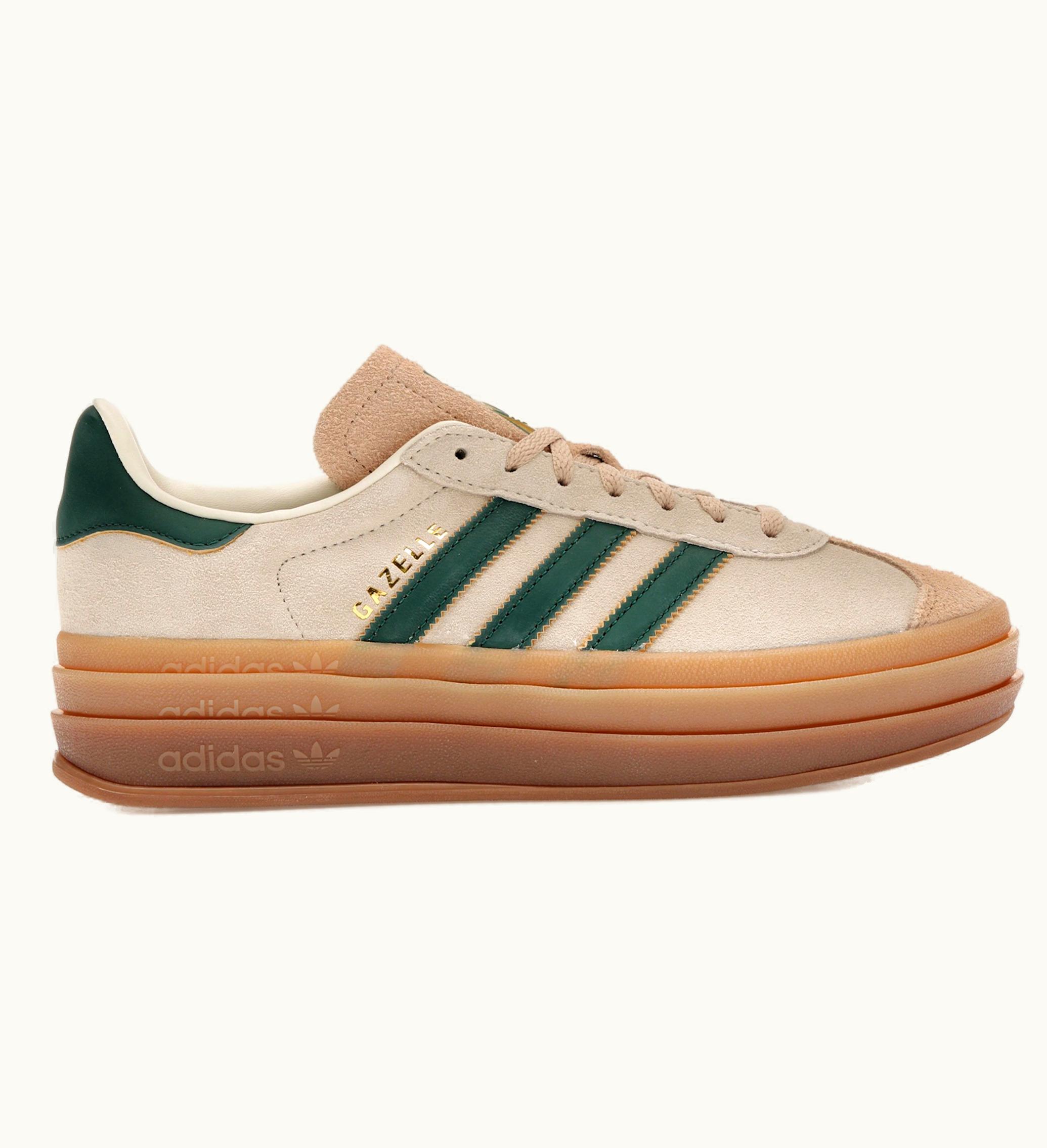 Adidas Adidas Gazelle Bold Magic Beige Collegiate Green Womens