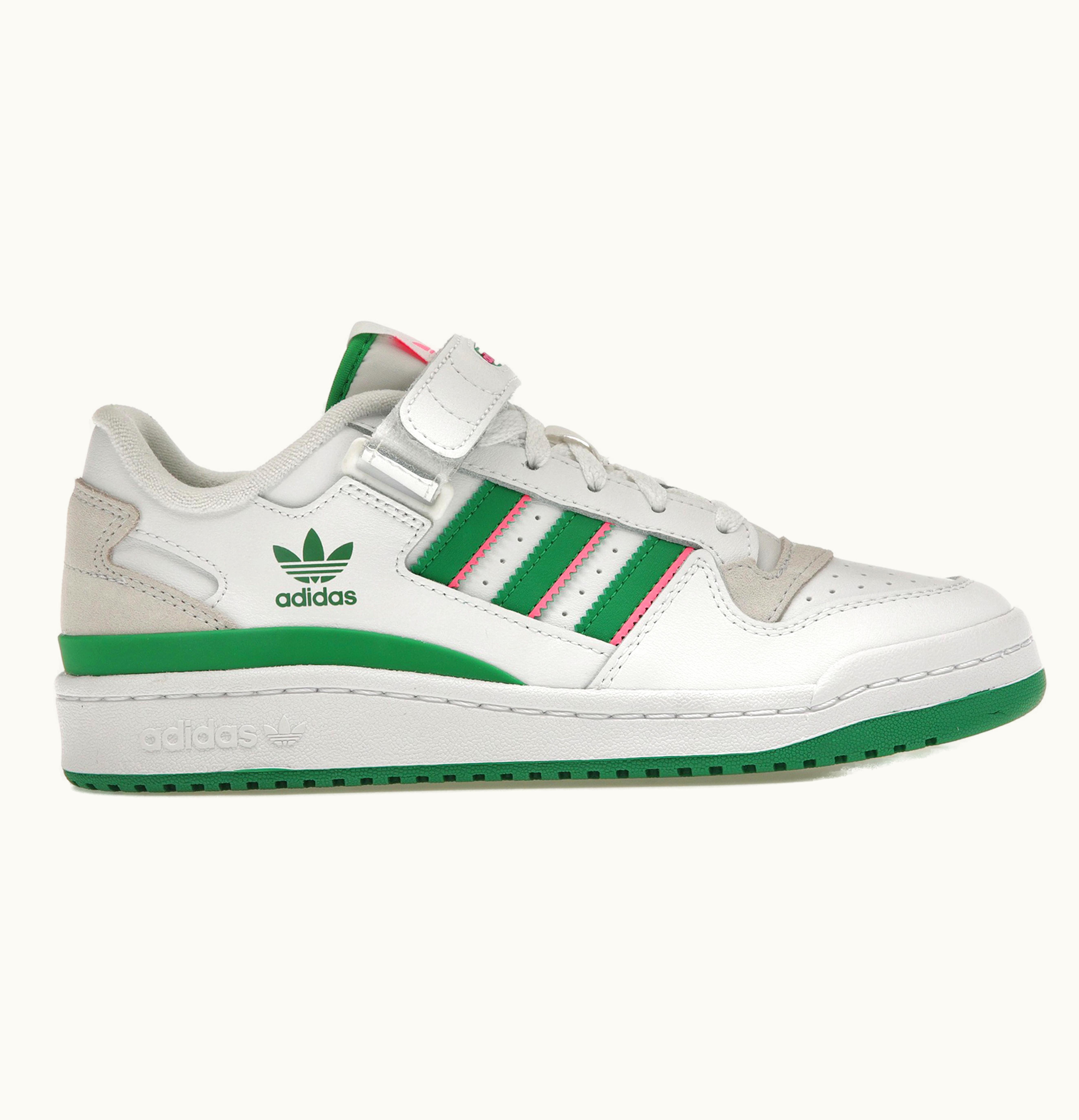 Adidas Adidas Forum Low White Green Lucid Pink Womens