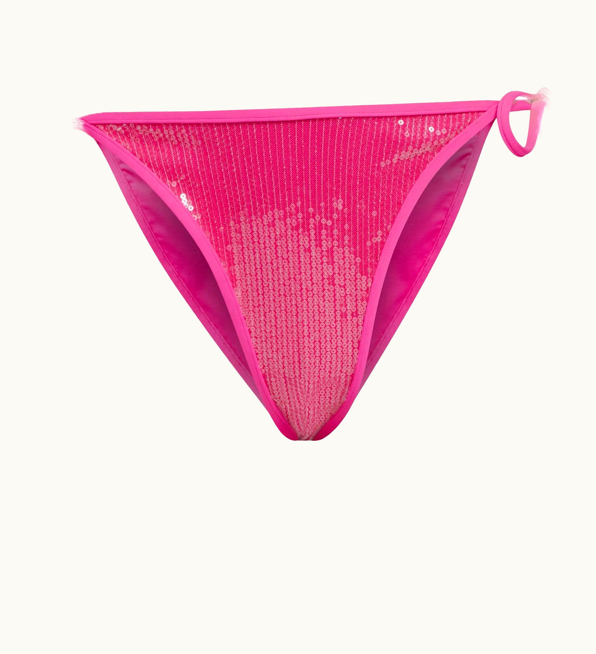 Adidas Adidas Ivy Park Sequin Triangle Bikini Bottom Shock Pink