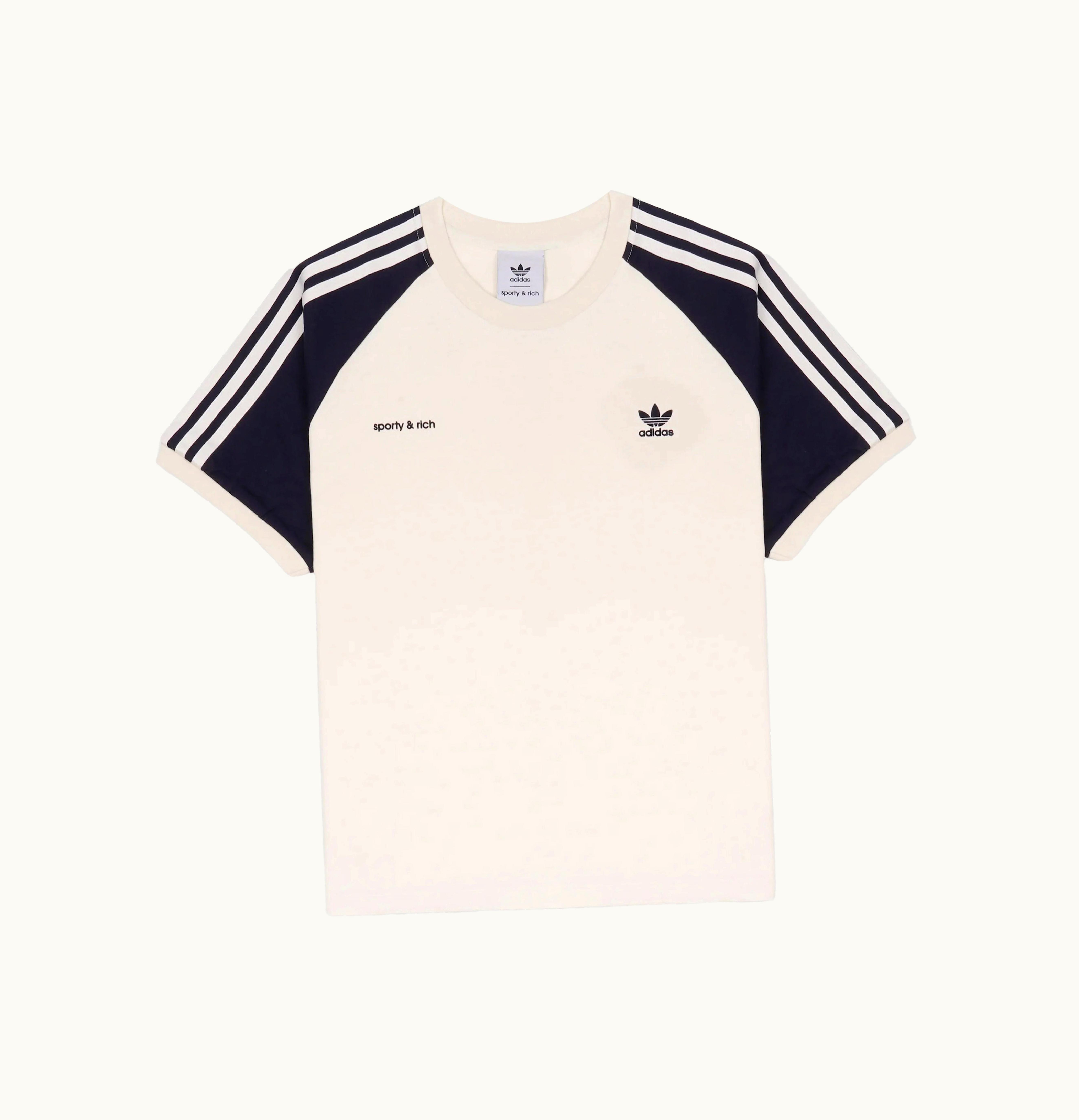 Adidas Adidas Originals X Sporty Rich Ringer Tee Cream Navy