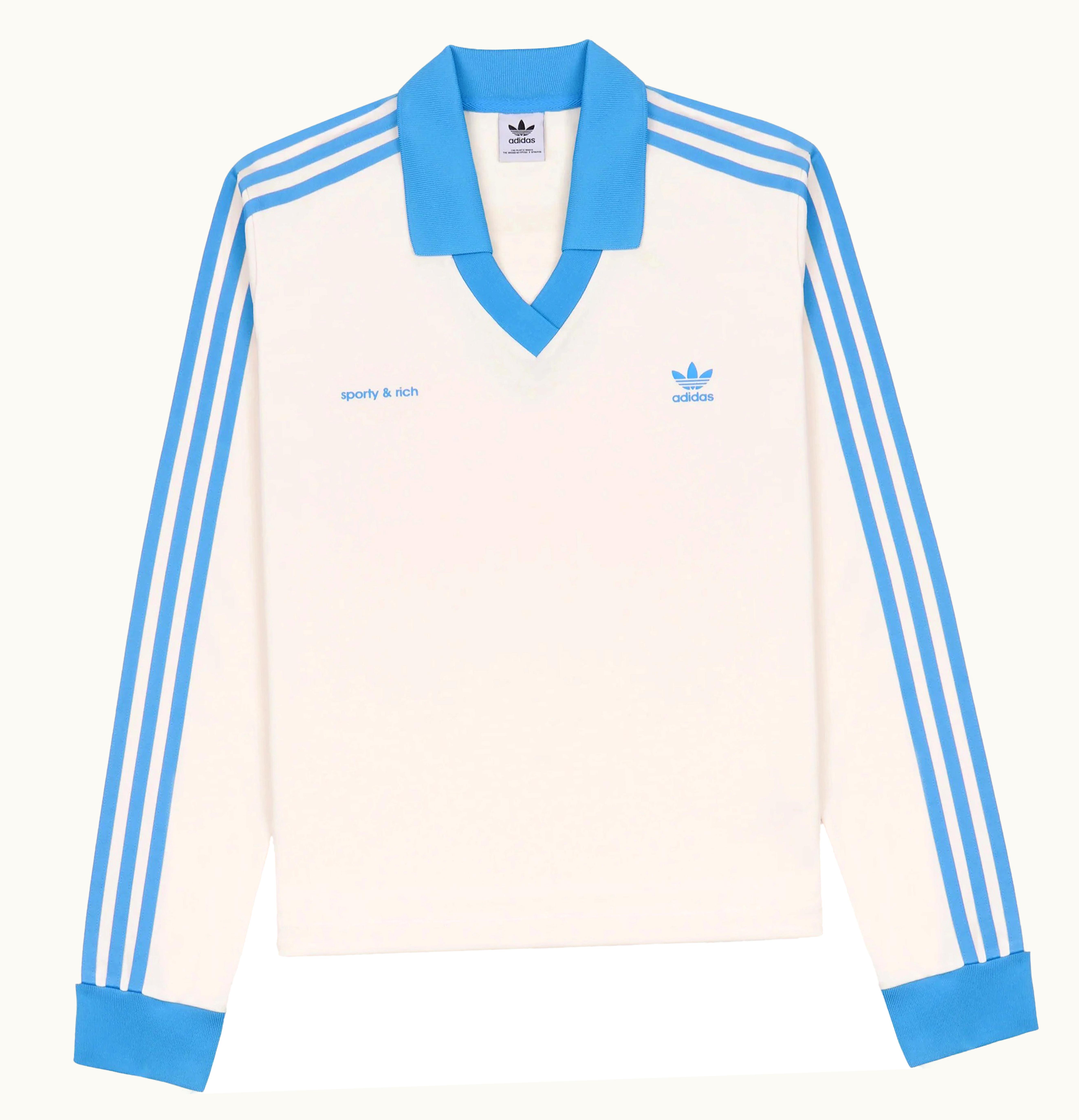Adidas Adidas Originals X Sporty Rich Soccer Jersey Cream Baby Blue