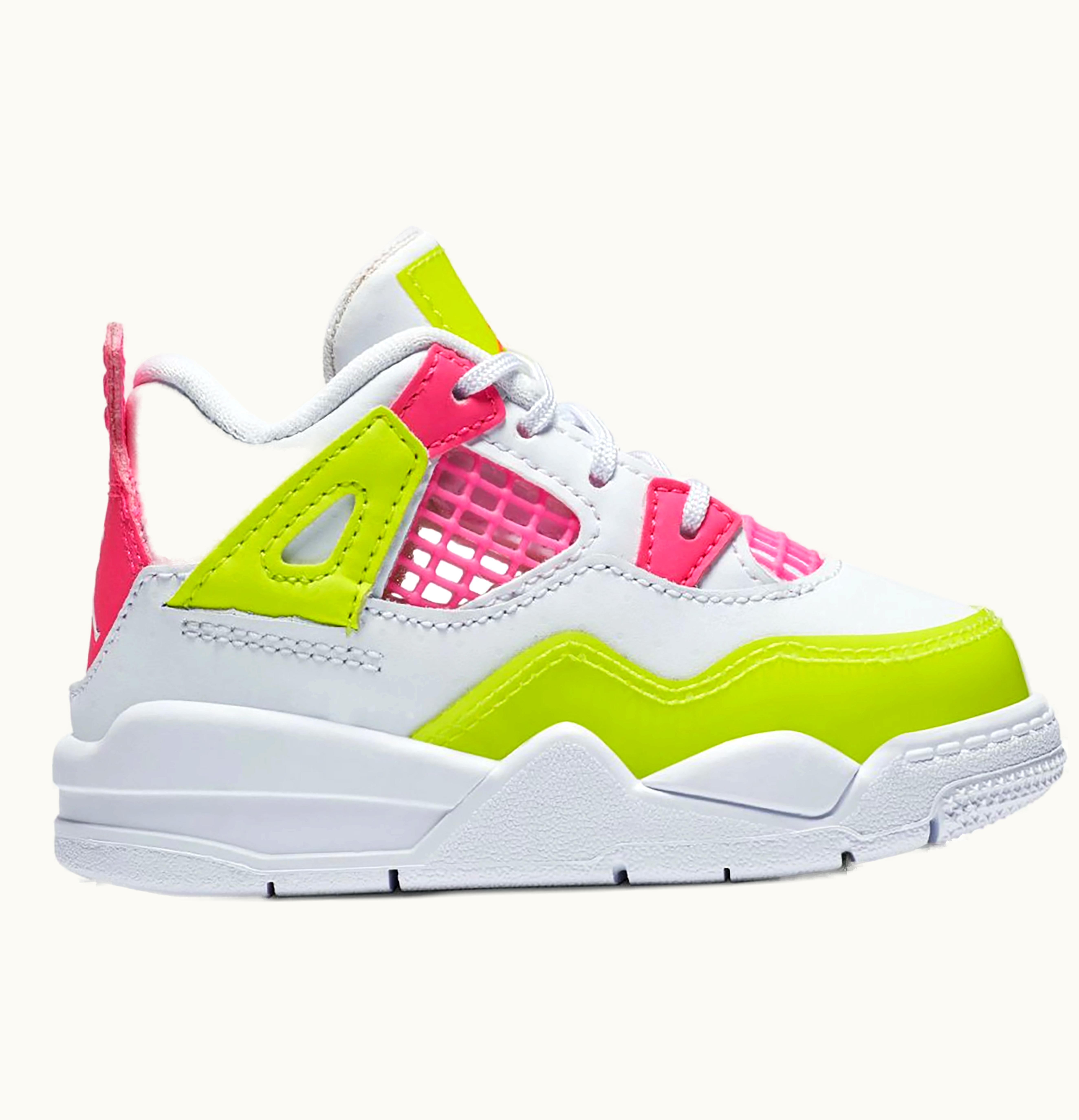 Jordan Air Jordan 4 Retro White Lemon Pink TD