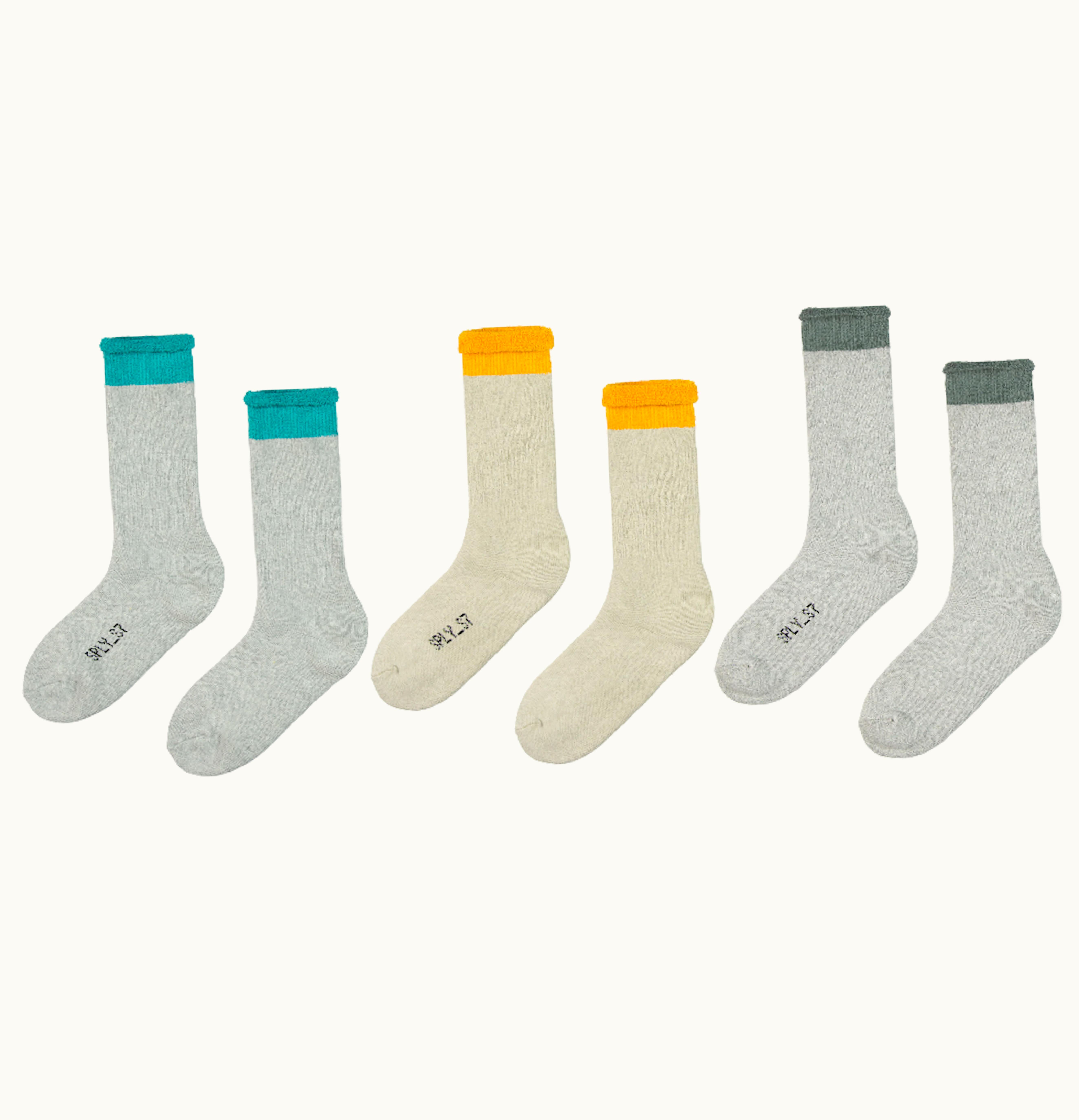 Yeezy Bouclette Socks 3 Pack Color Four
