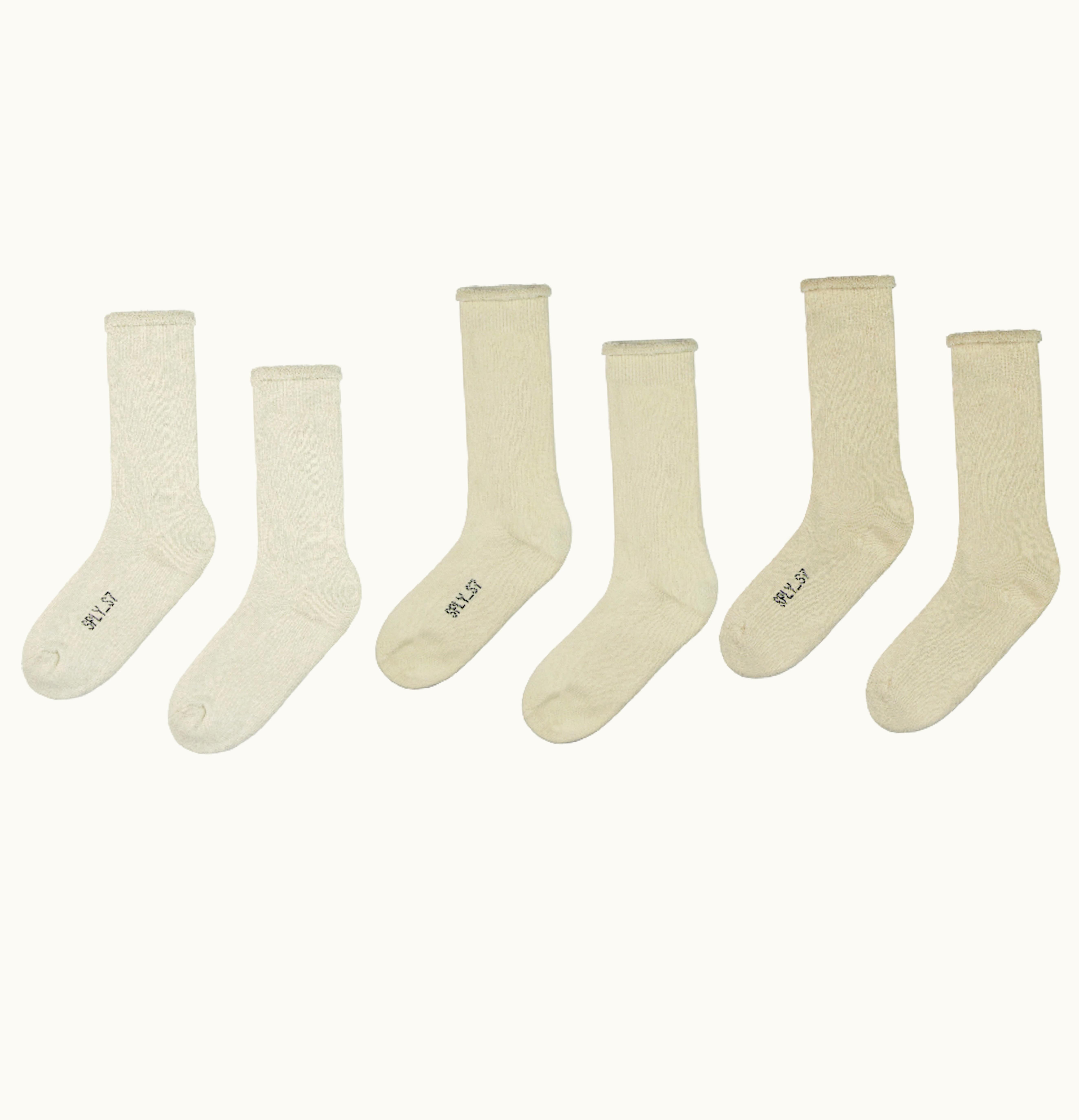 Yeezy Bouclette Socks 3 Pack Color One