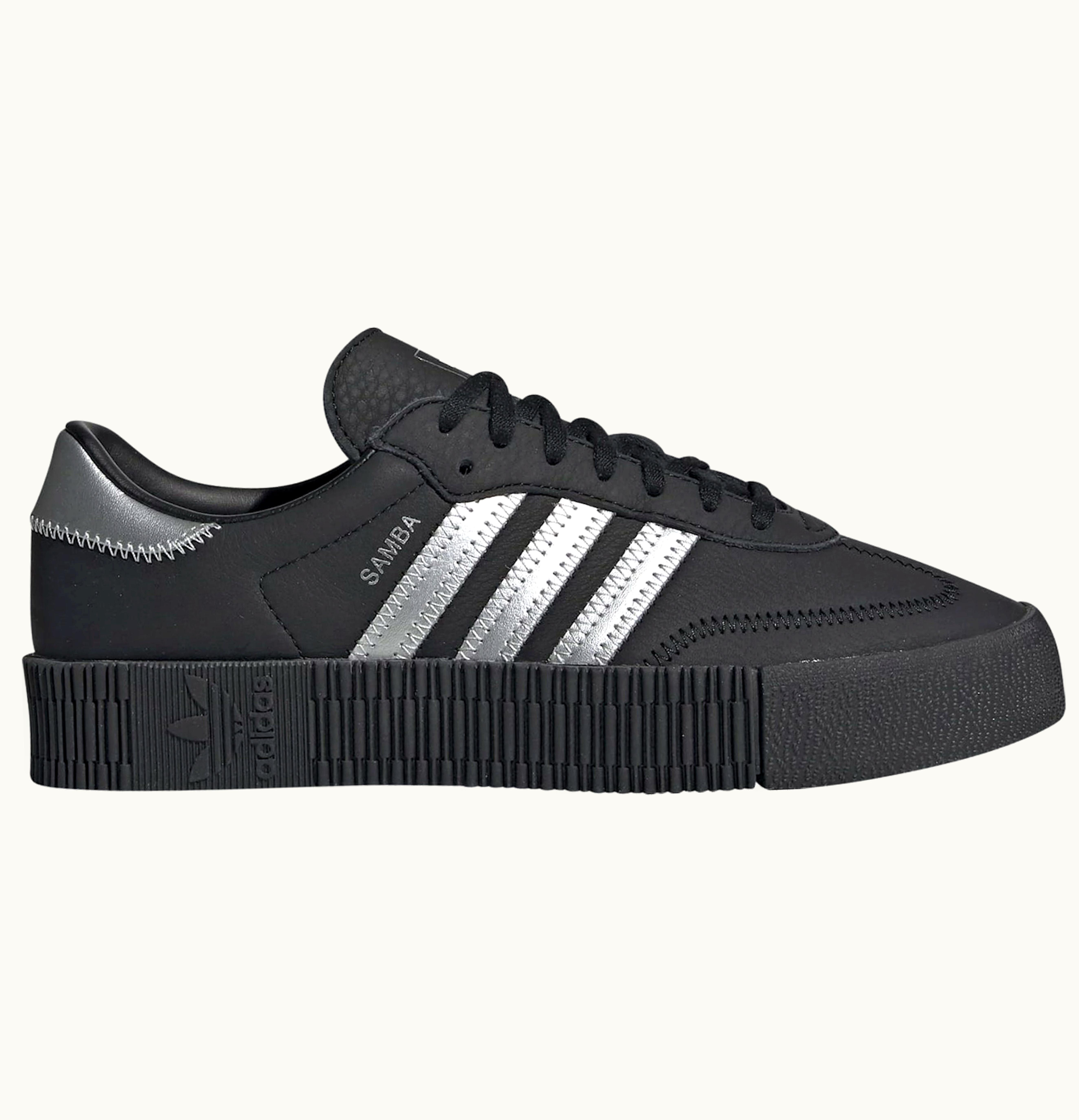 Adidas Adidas Sambarose Black Silver Metallic Womens
