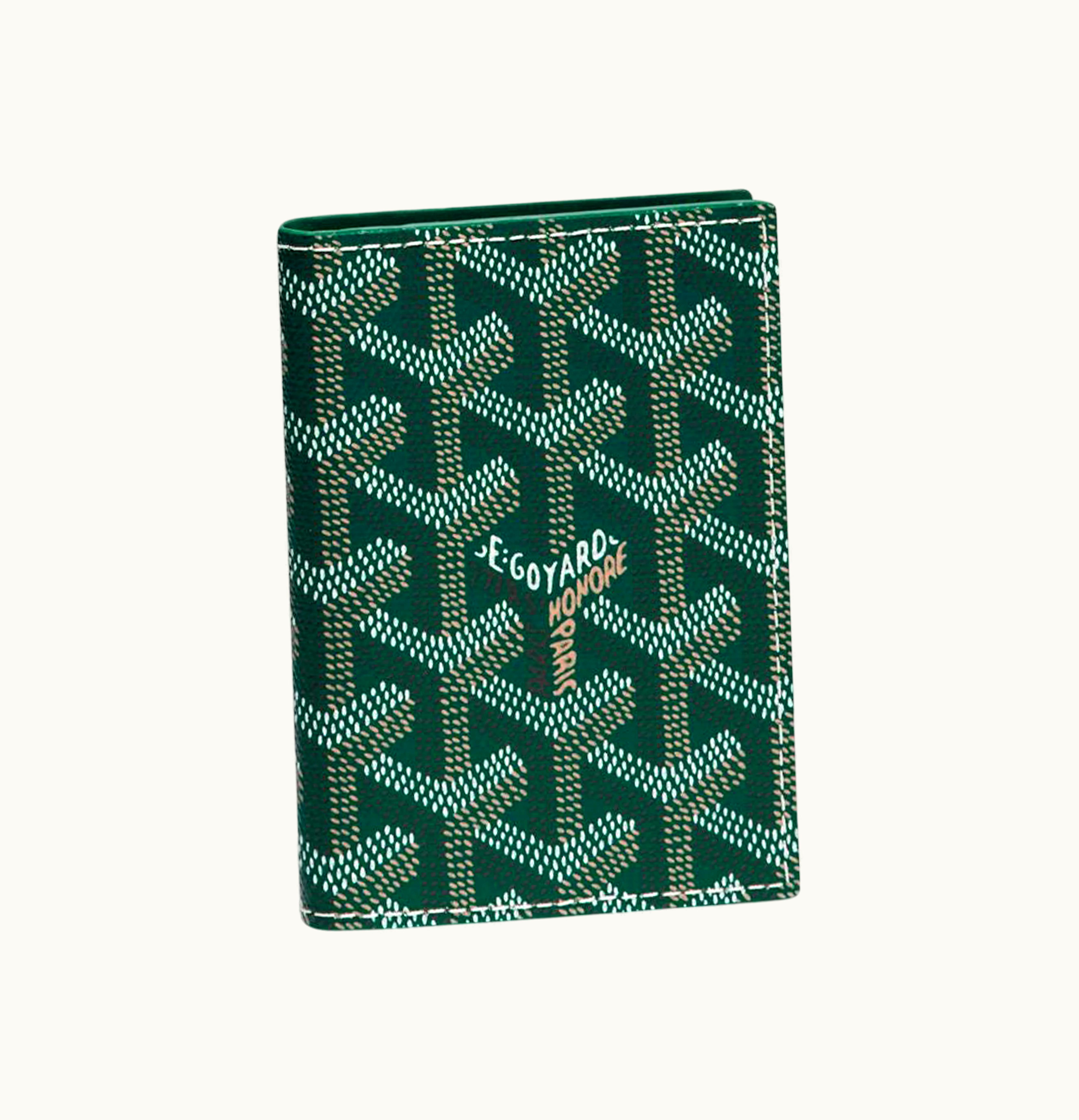 Goyard Goyard Card Case Saint Marcs Canvas Green