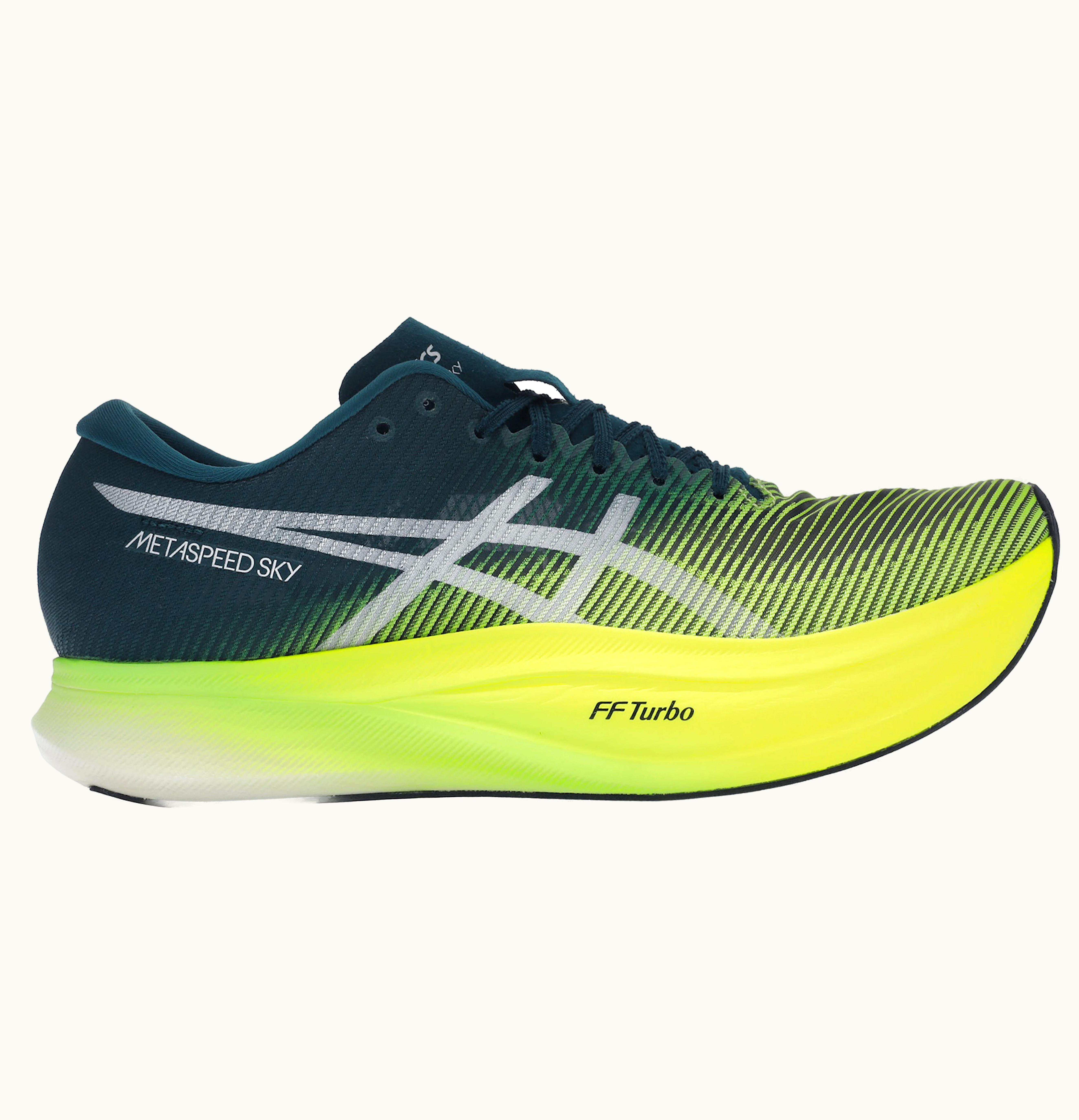Asics Metaspeed Sky Velvet Pine Safety Yellow