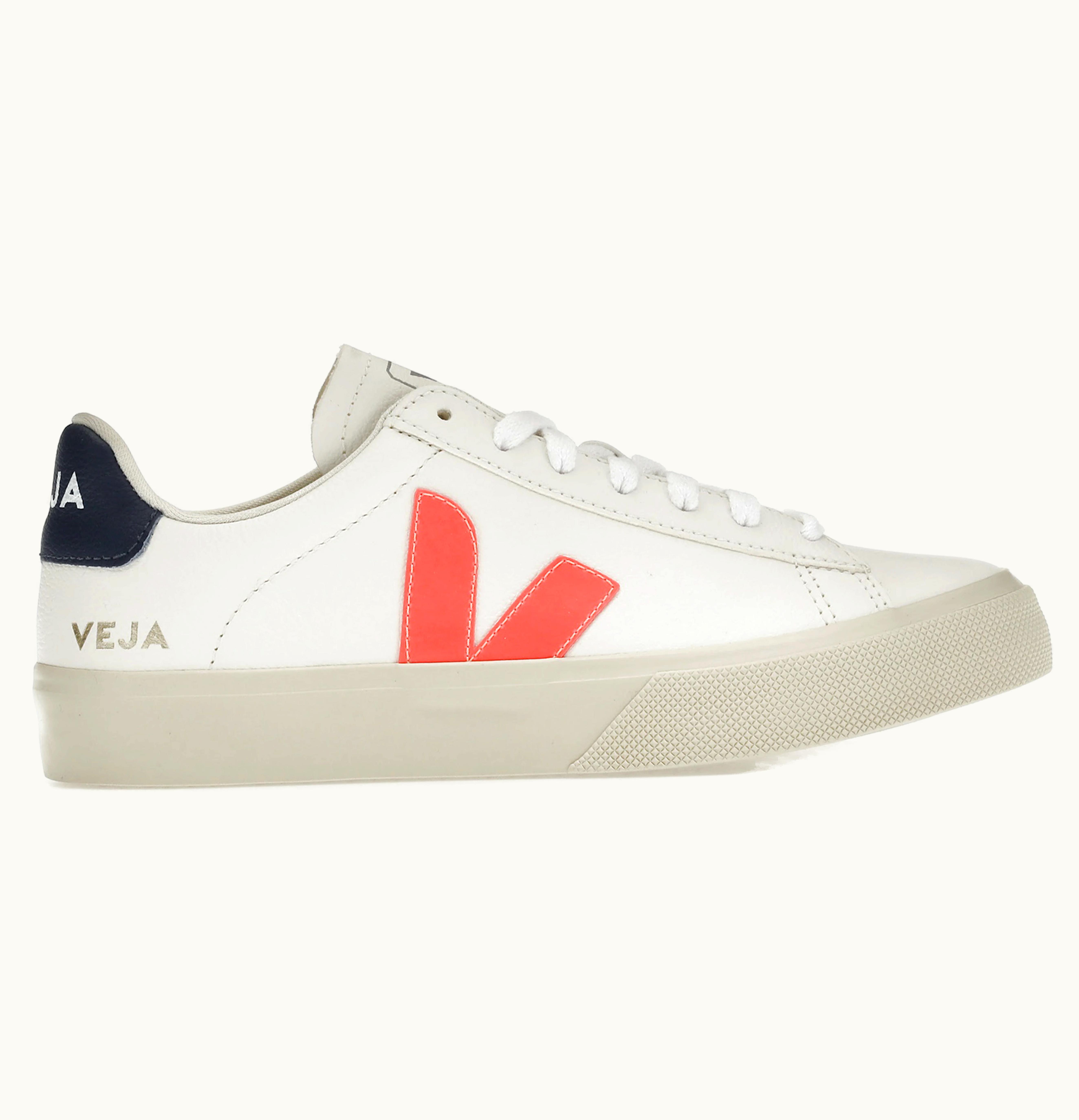 Veja Campo Low Chromefree White Orange Fluo