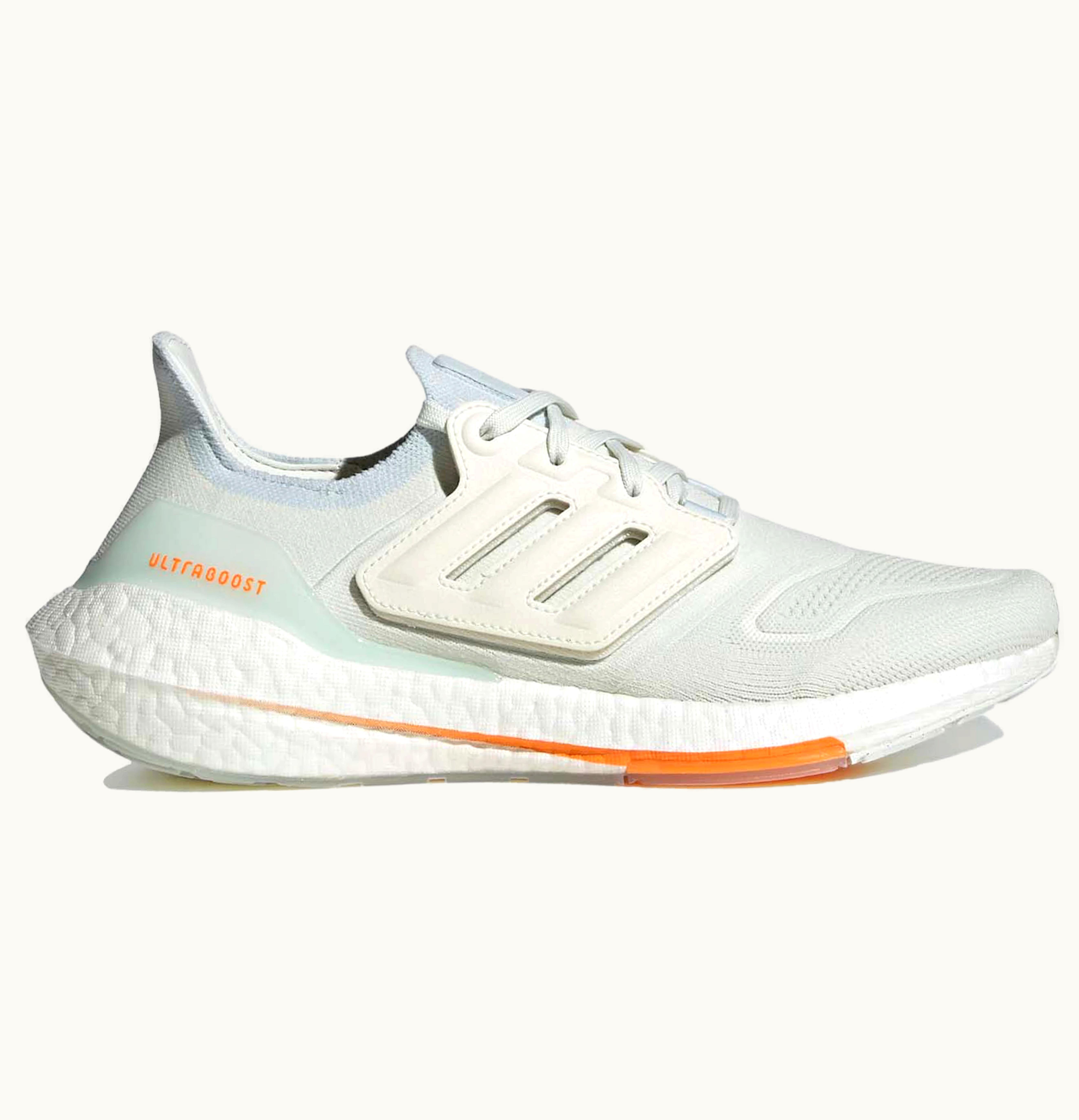 Adidas Ultra Boost 22 White Blue Tint Orange