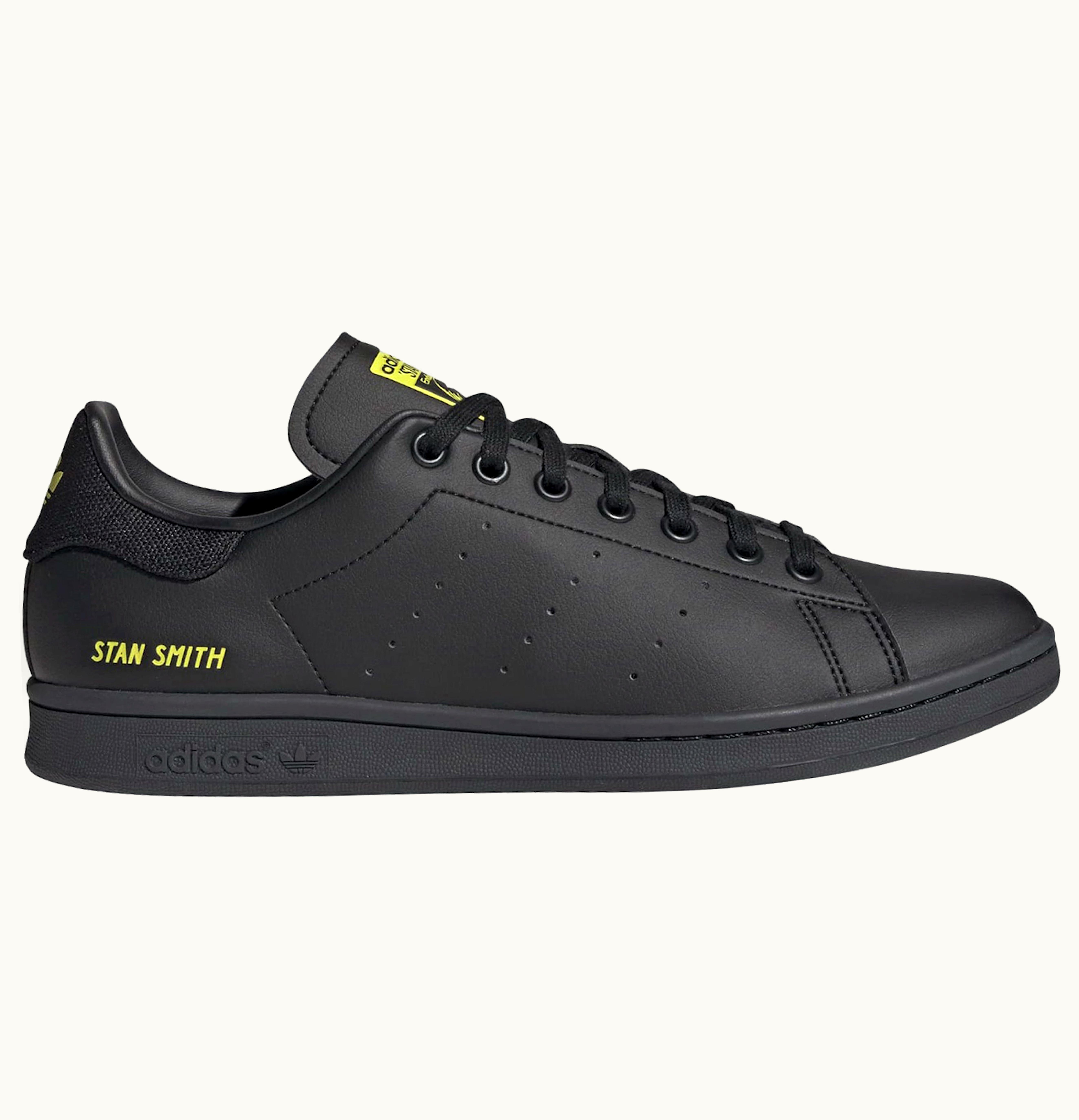 Adidas Adidas Stan Smith Black Semi Solar Yellow